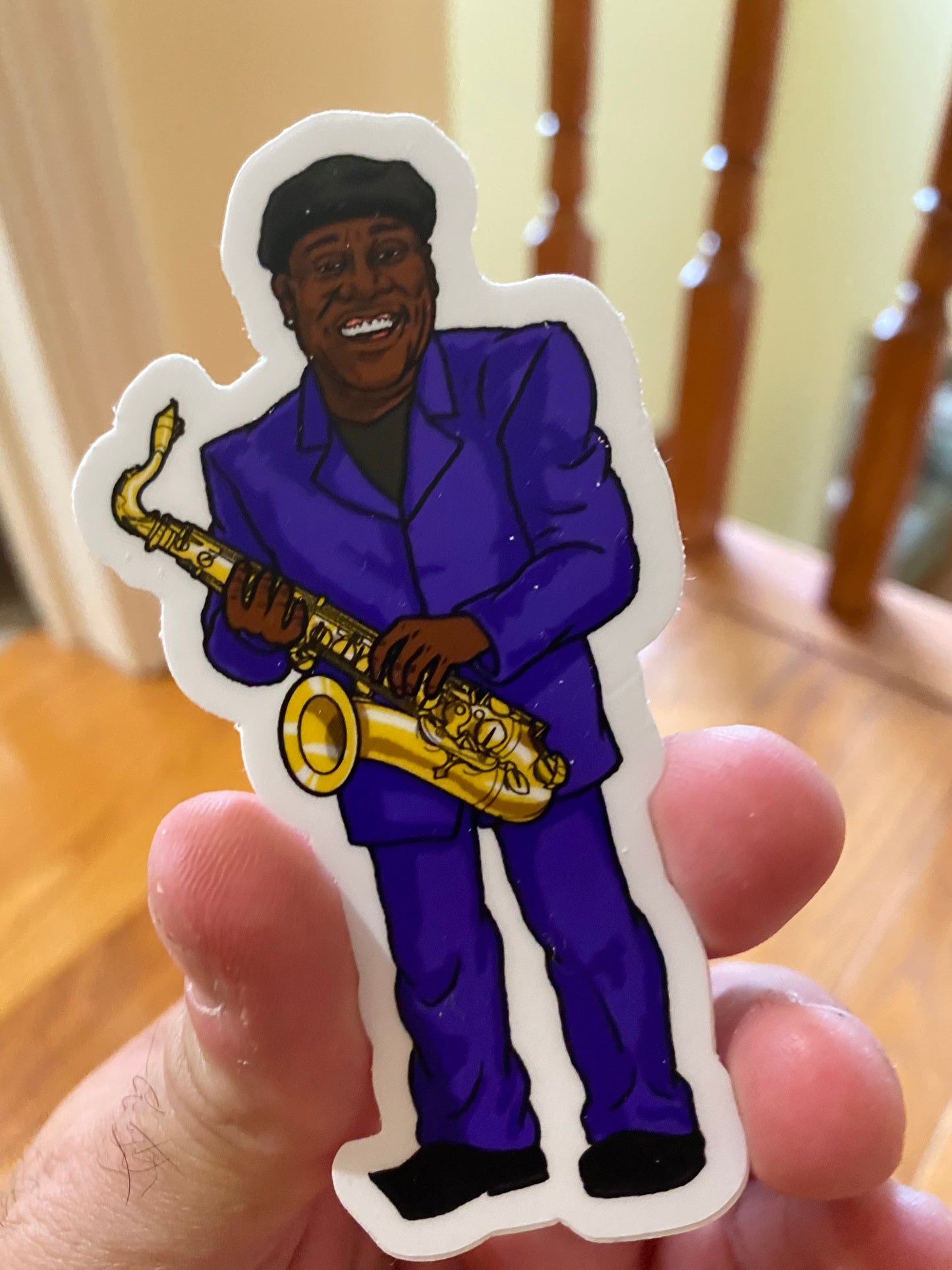 The Boss Clarence steve Nazar sticker - E street band