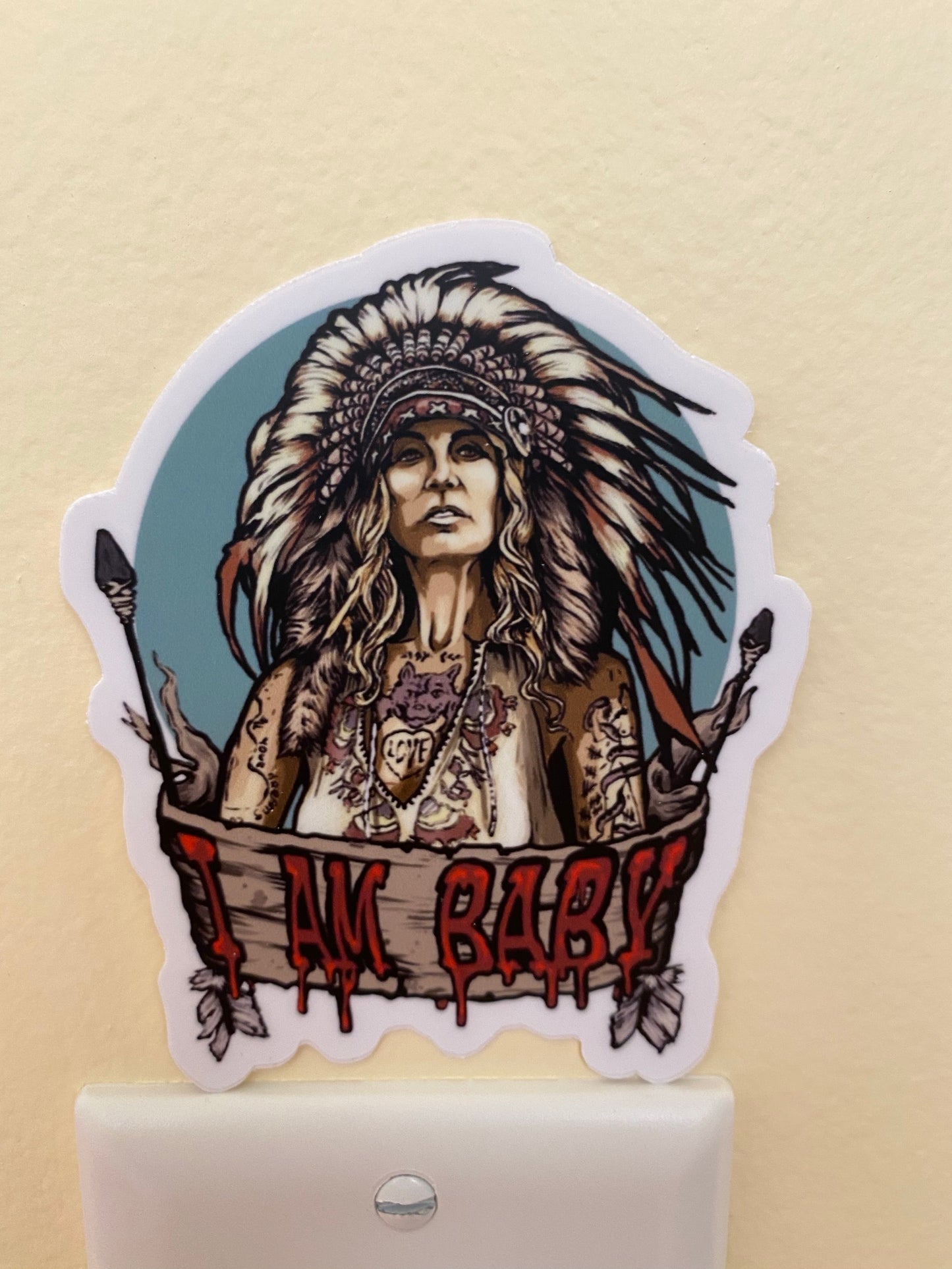 Baby firefly Captain Spaulding original fan art sticker I’m your bozo Jesus - devils rejects 3 from hell tutti fruti