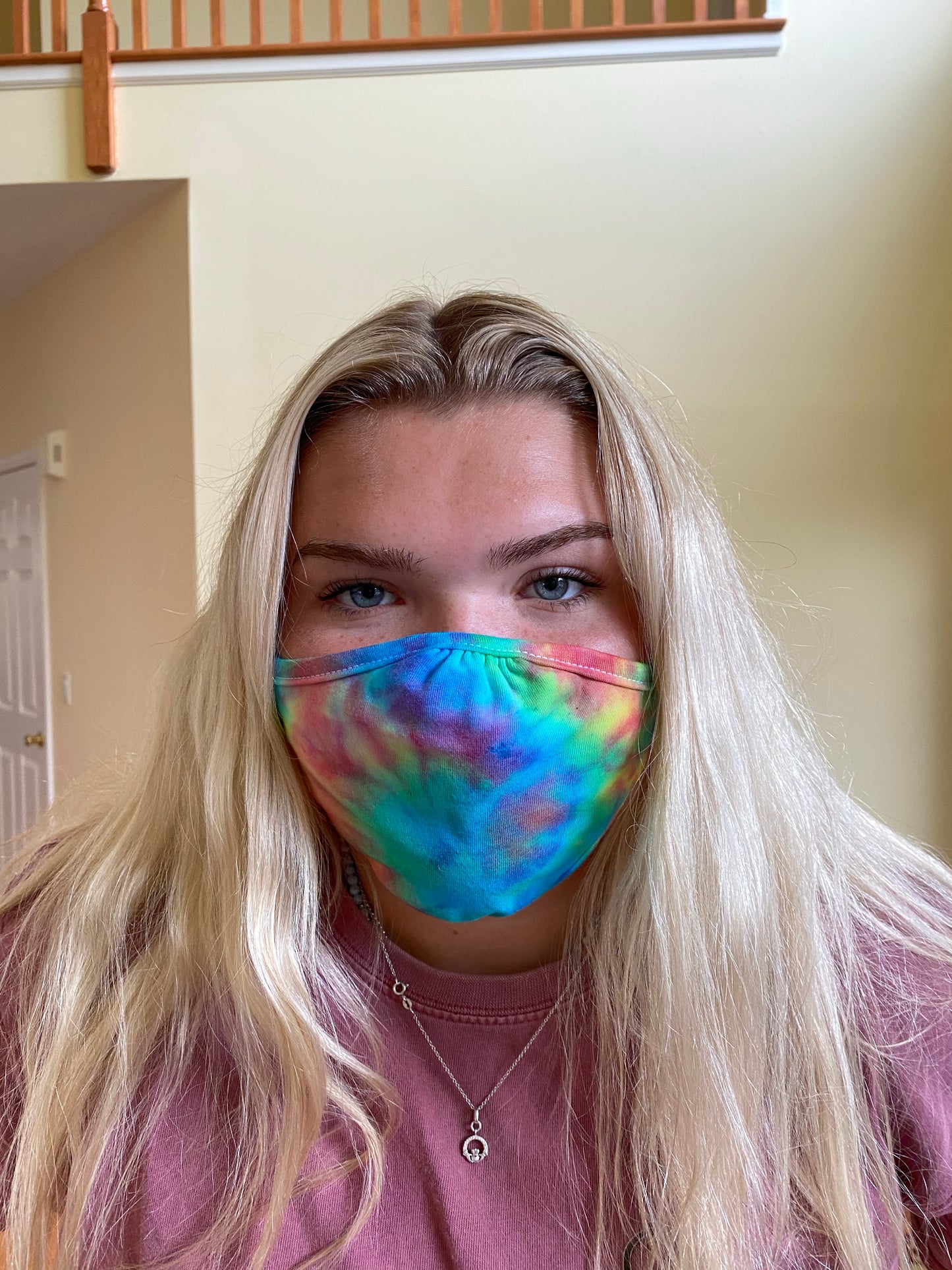 Tie dye face mask - Next Level Adult Eco Performance face cover