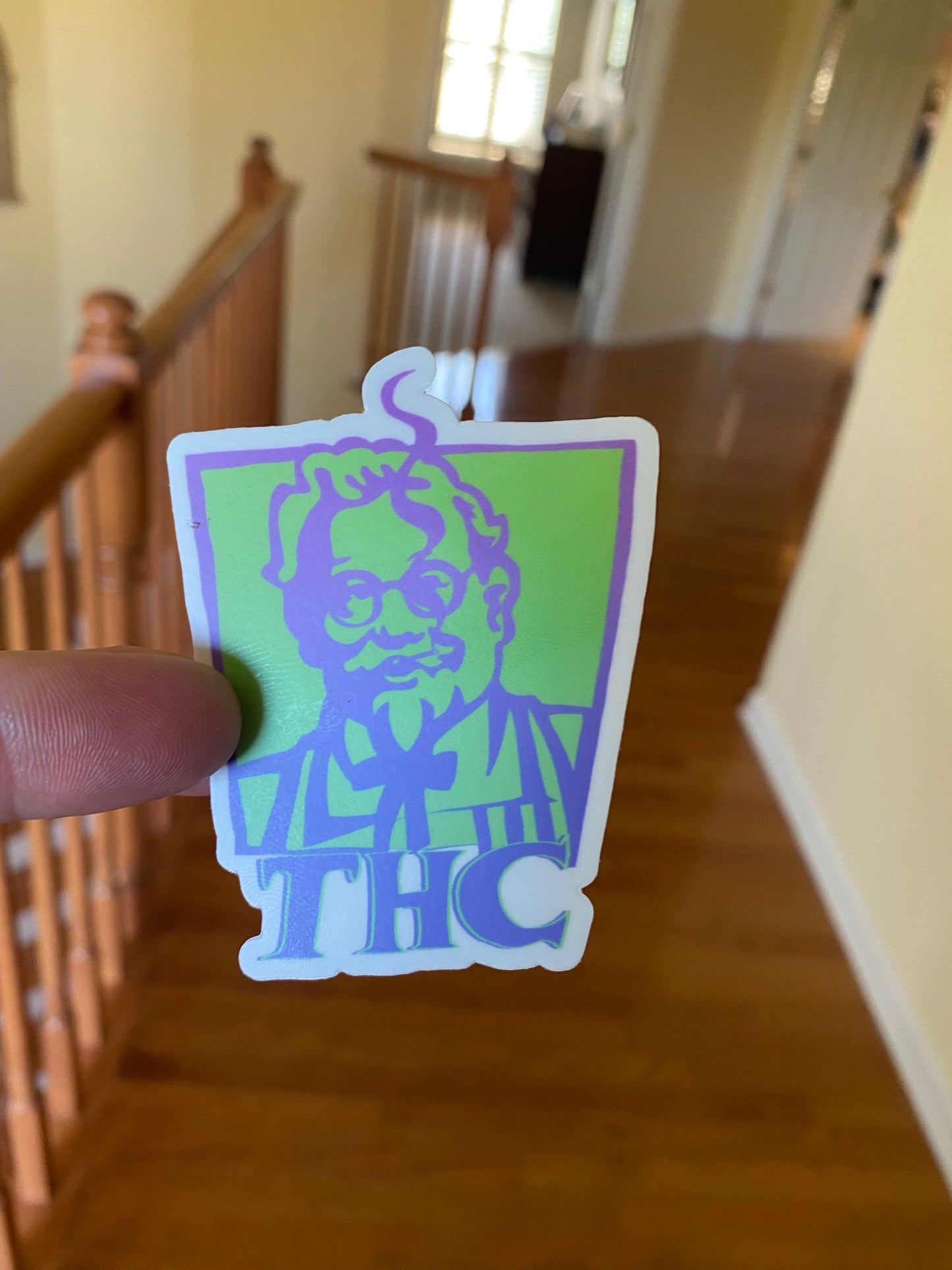 THC KFC sticker - high times purple haze