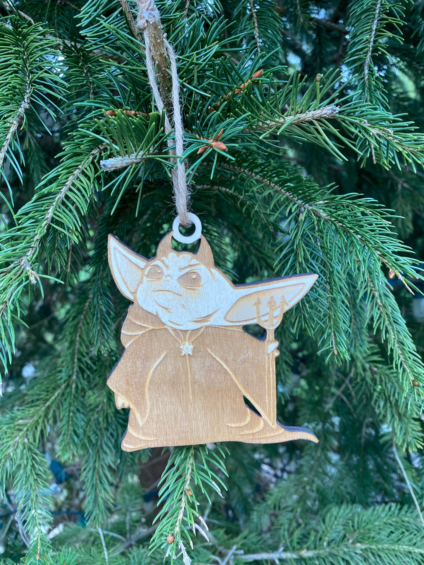 The evil child - super cute wood ornament - created by artist Penny slice
