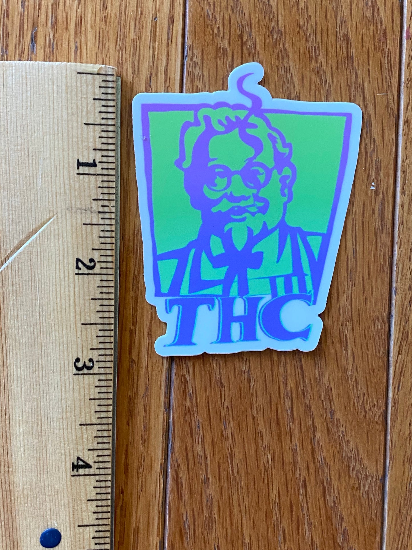 THC KFC sticker - high times purple haze