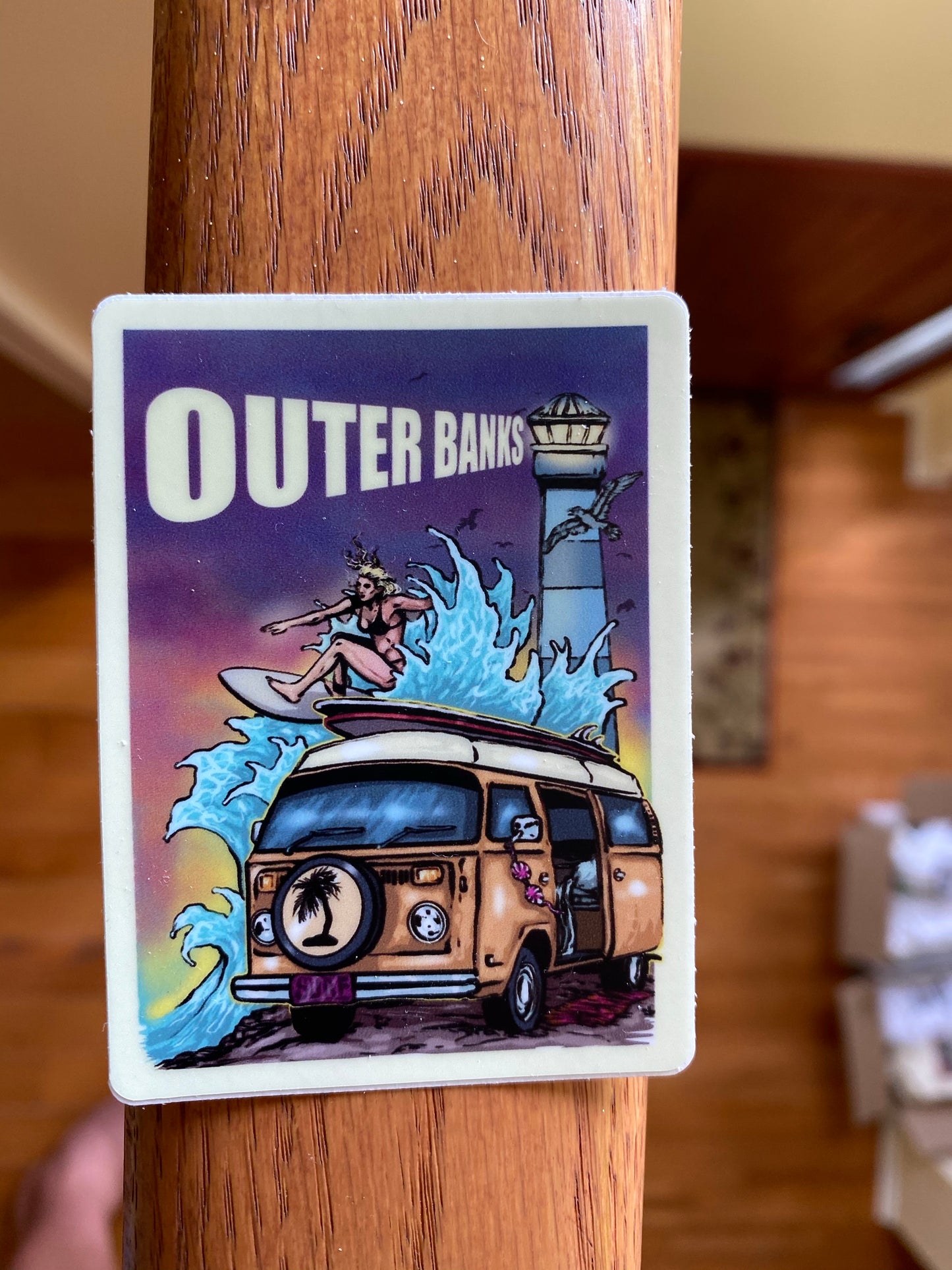 OBX beach surf girl small sign Pogue life VW John B JJ Pope Kiara Sarah OBX