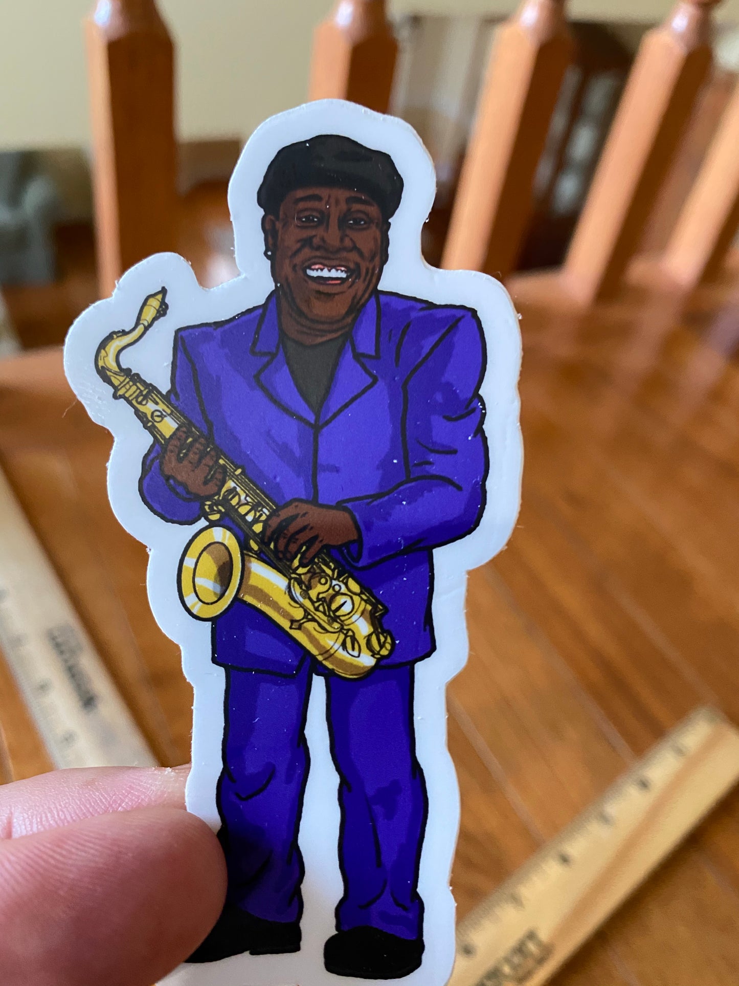 The Boss Clarence steve Nazar sticker - E street band