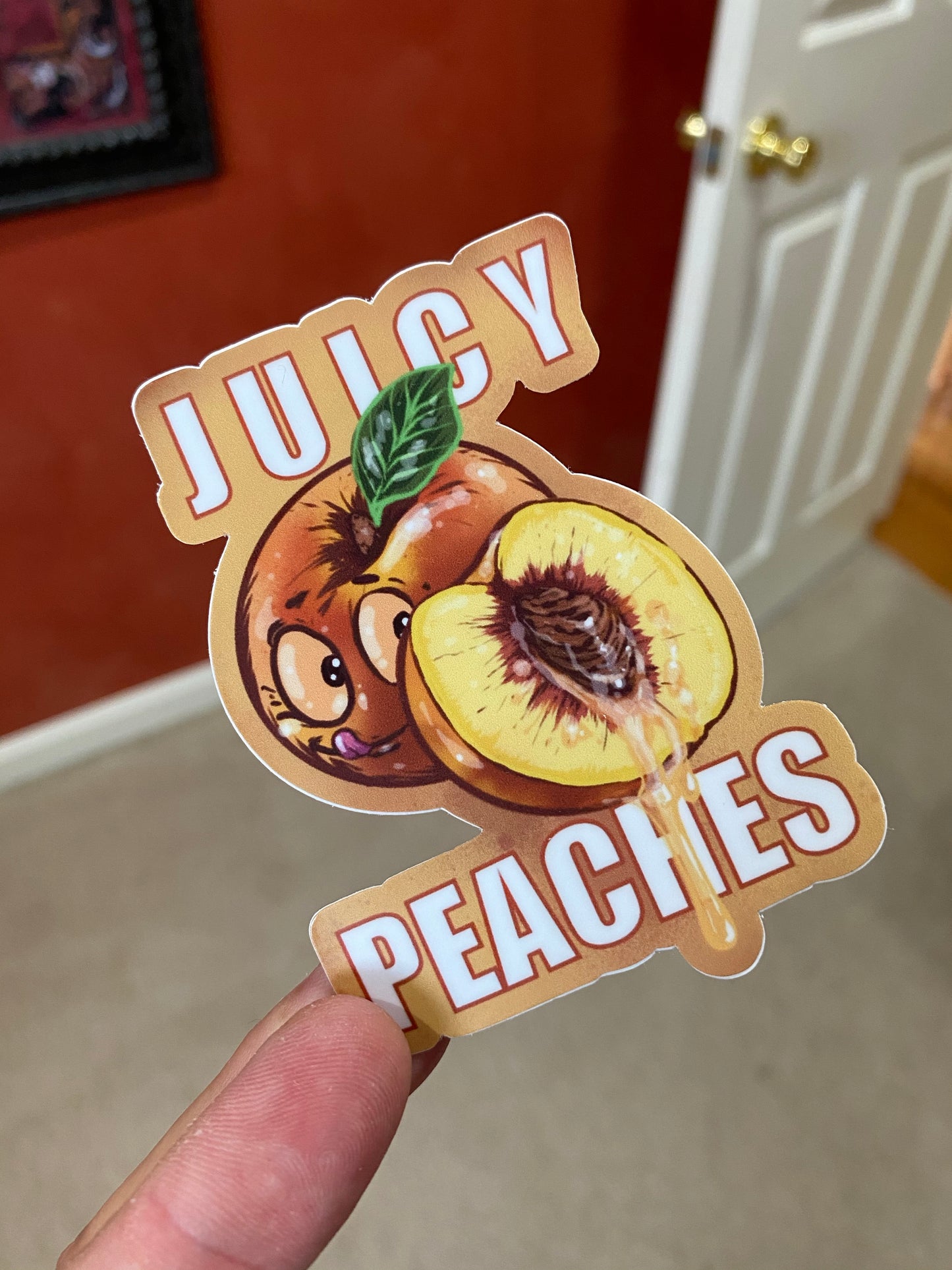 Farm Fresh sticker collection - juicy sweet peaches sticker