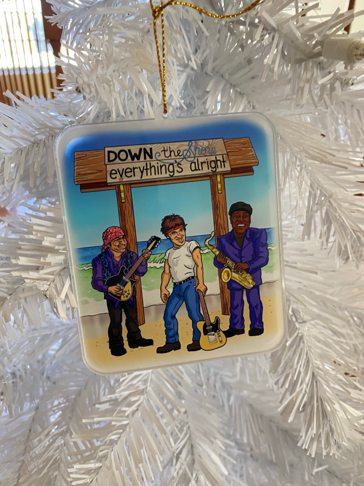 Down the shore everything is alright - The Boss Bruce Springsteen bruce juice ornament - E street band
