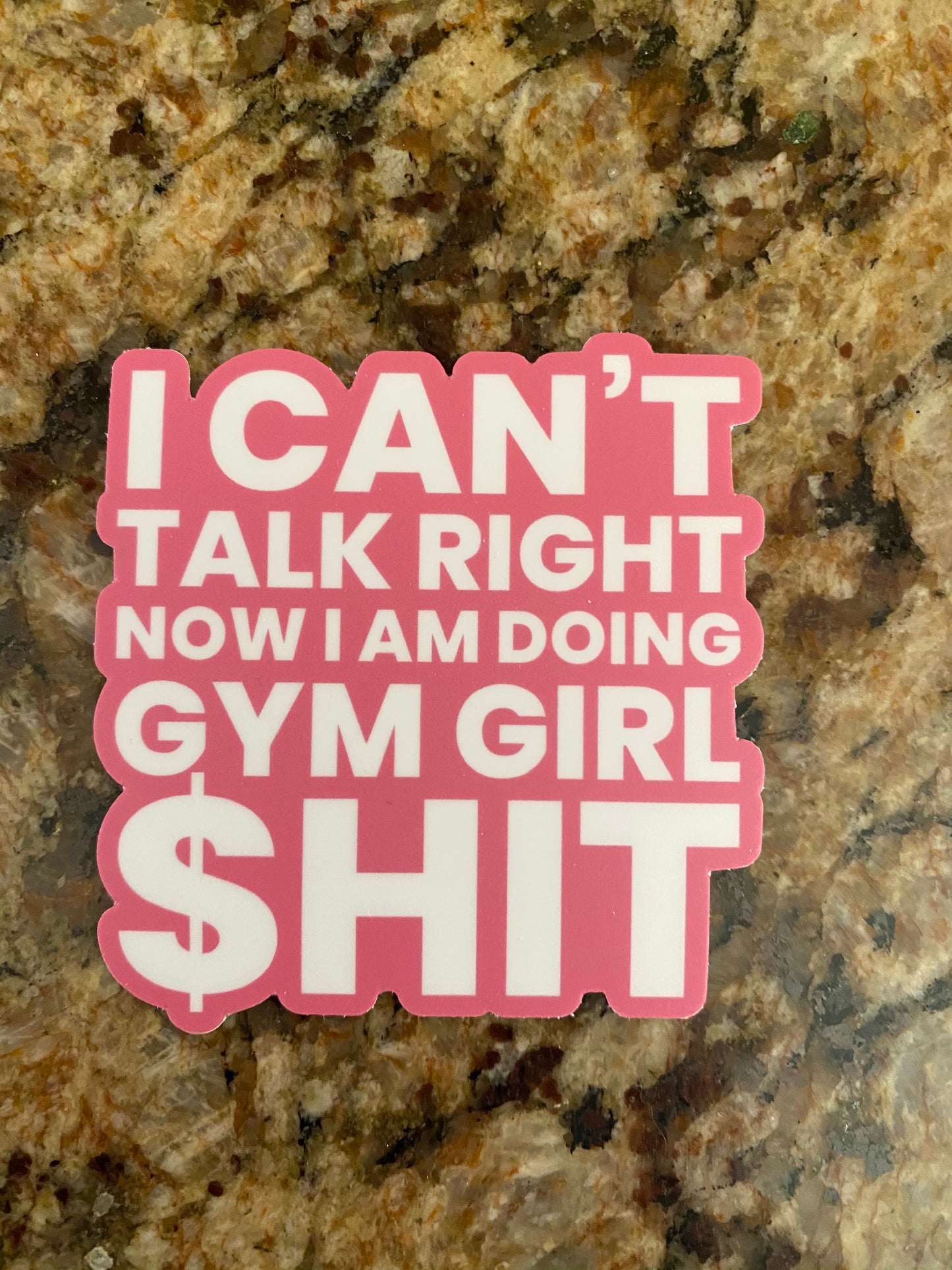 Tik Tok inspired song/quotes gym girl sticker - Megan the stallion - I a hot girl I do hot quotes