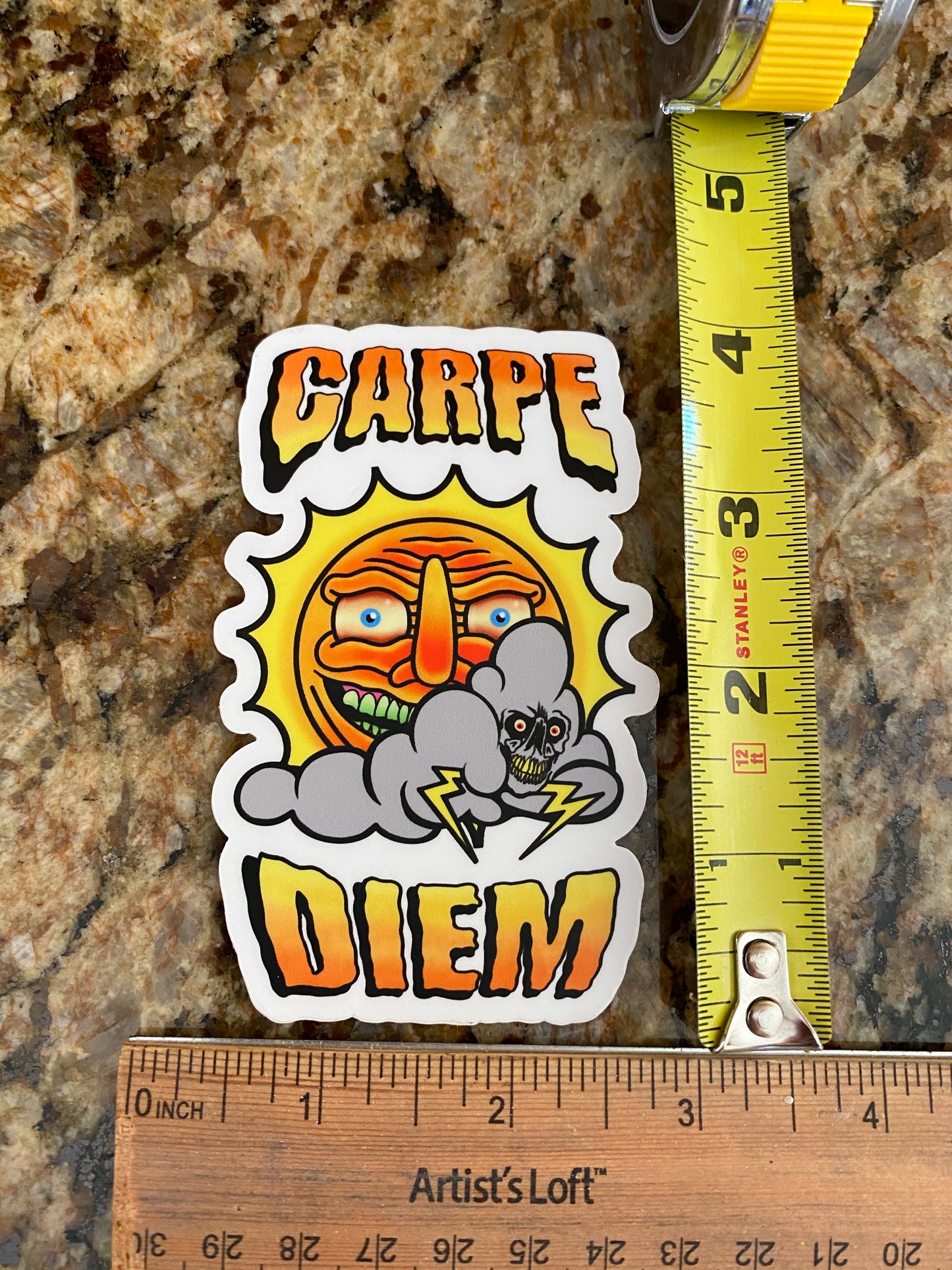 Carpe Diem Sun & Cloud - Seize the Day - live life