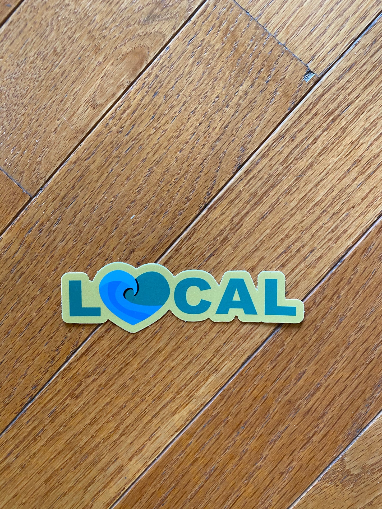 Local surf wave sticker - surf local local shop local