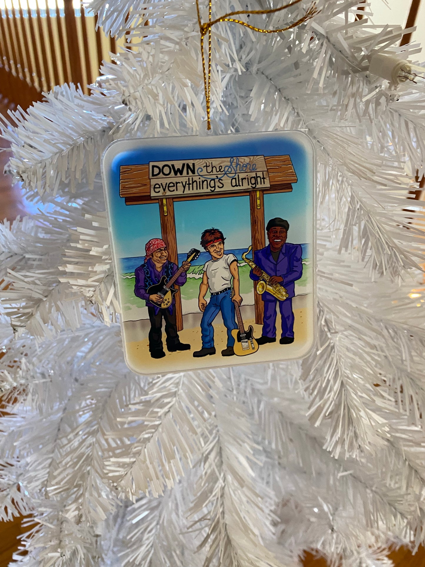 Down the shore everything is alright - The Boss Bruce Springsteen bruce juice ornament - E street band