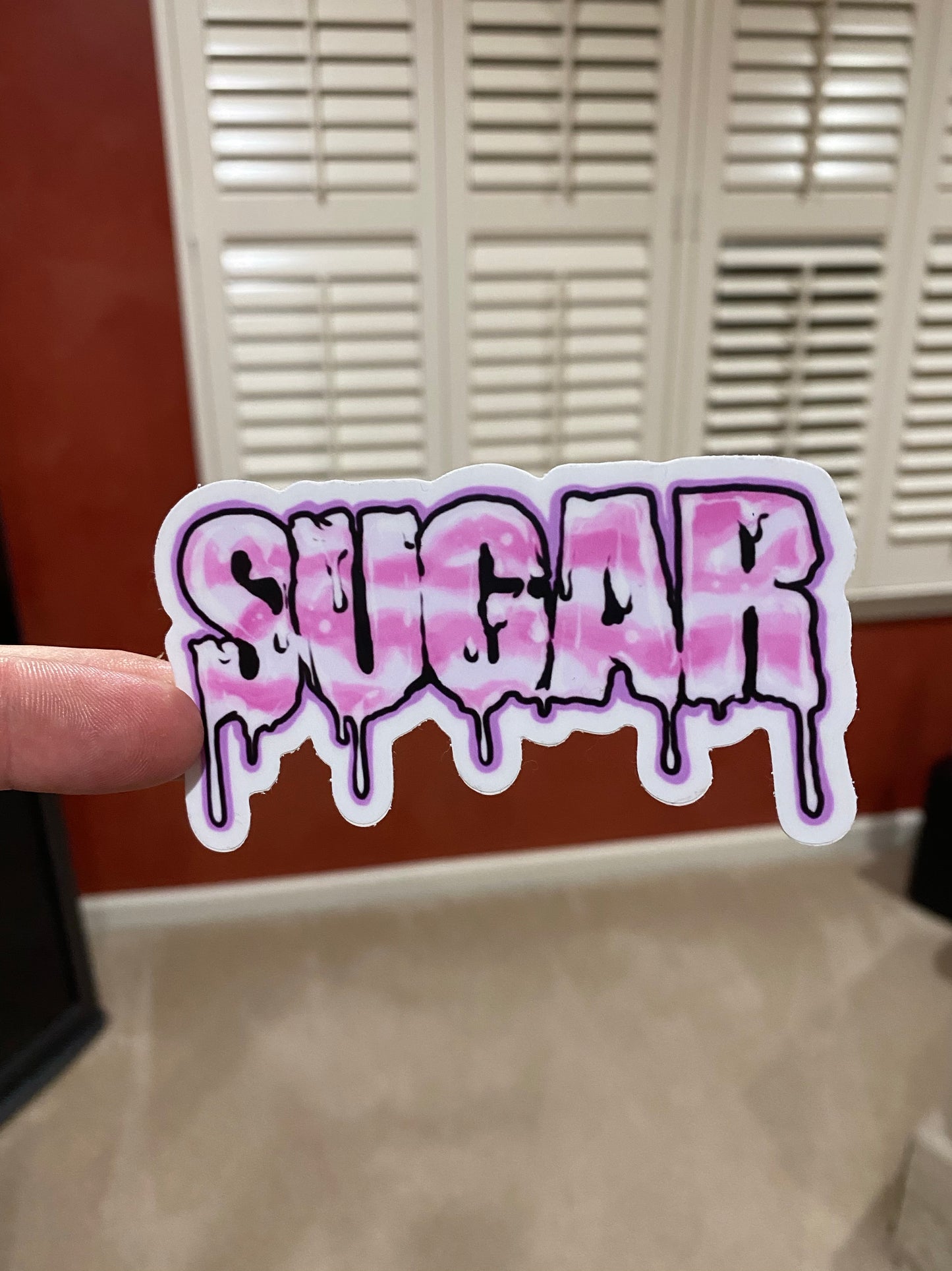 Sugar drip sticker boardwalk sweets collection - cotton candy sticker