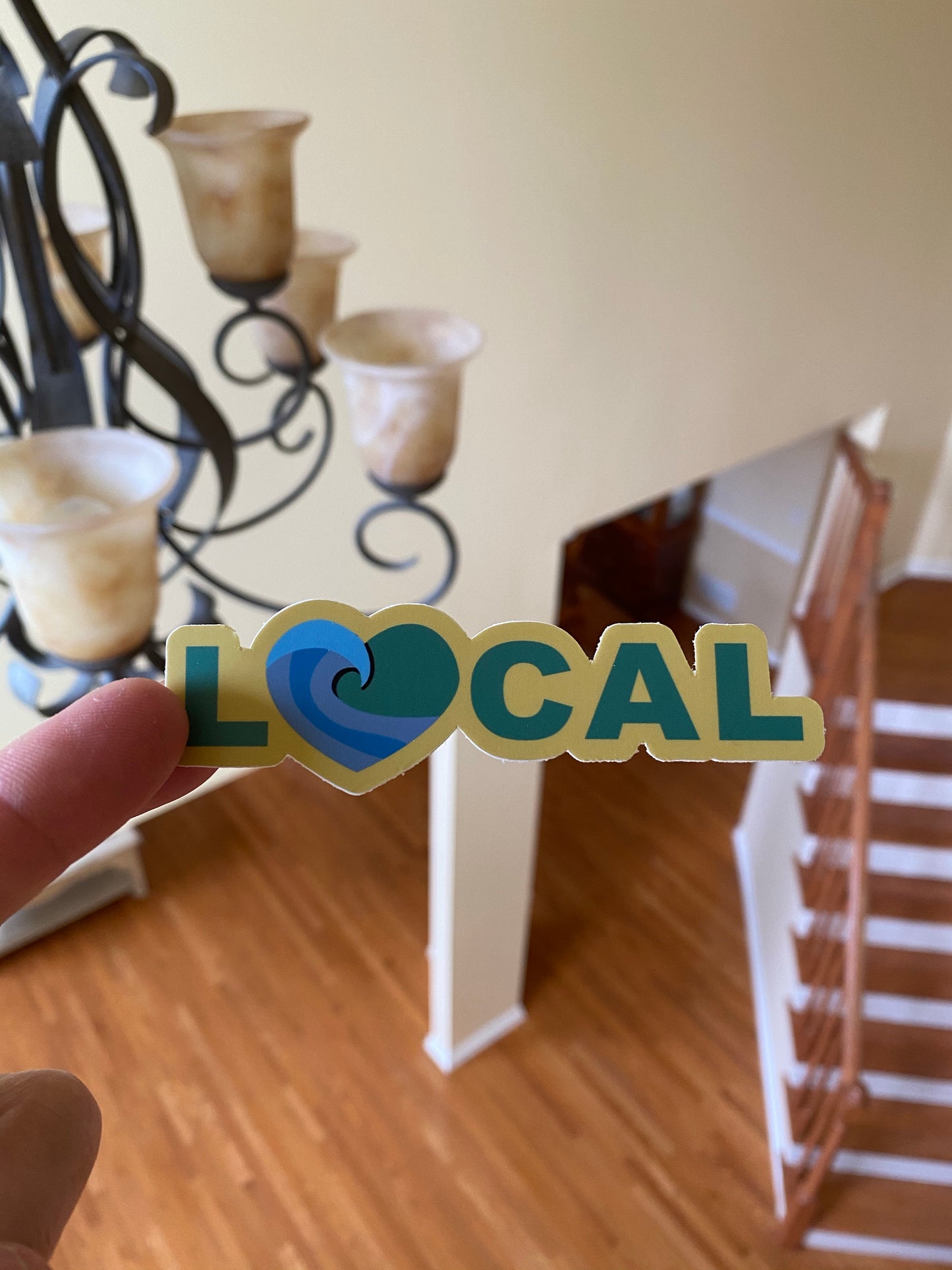 Local surf wave sticker - surf local local shop local