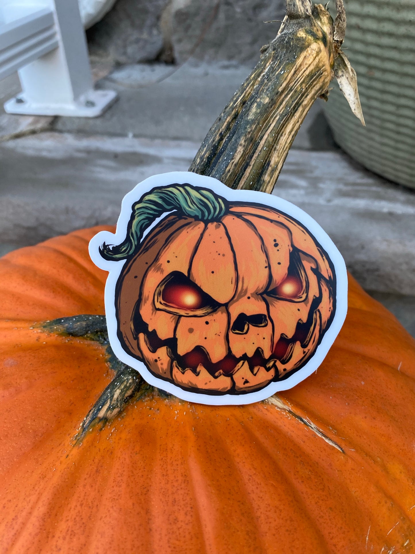 Pumpkin Halloween stickers - cute pumpkin stickers - scary pumpkin stickers