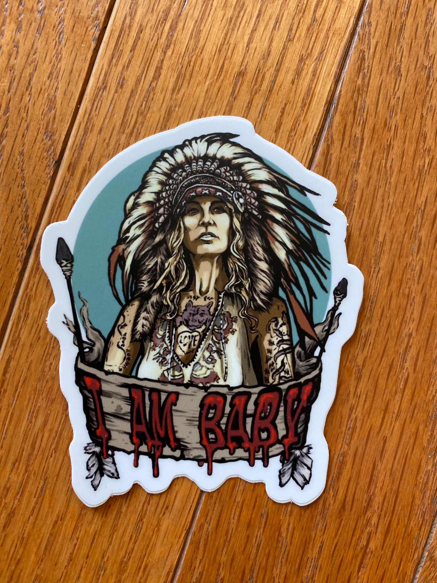 Baby firefly Captain Spaulding original fan art sticker I’m your bozo Jesus - devils rejects 3 from hell tutti fruti