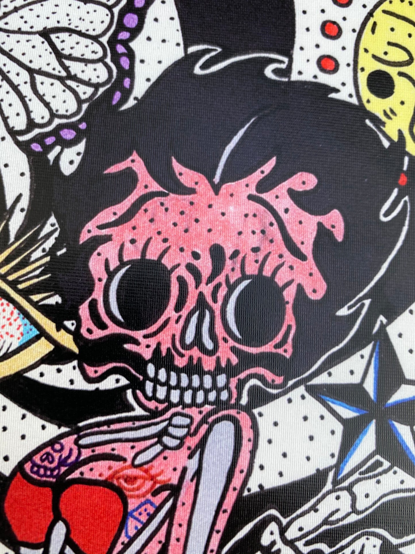 Skull Betty Boop inspired wall art decal - Betty Boop skull art
