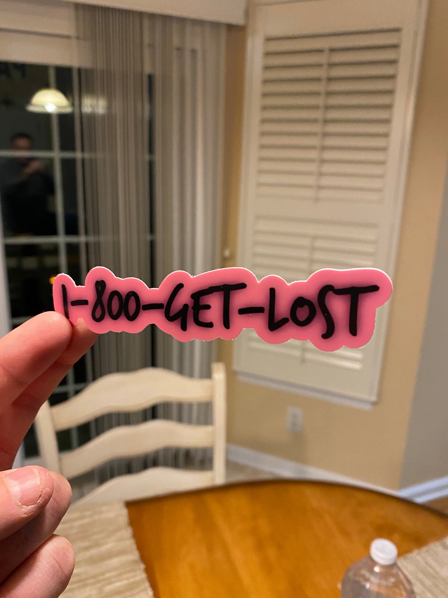 1-800 GET LOST sticker - funny stickers Get Lost