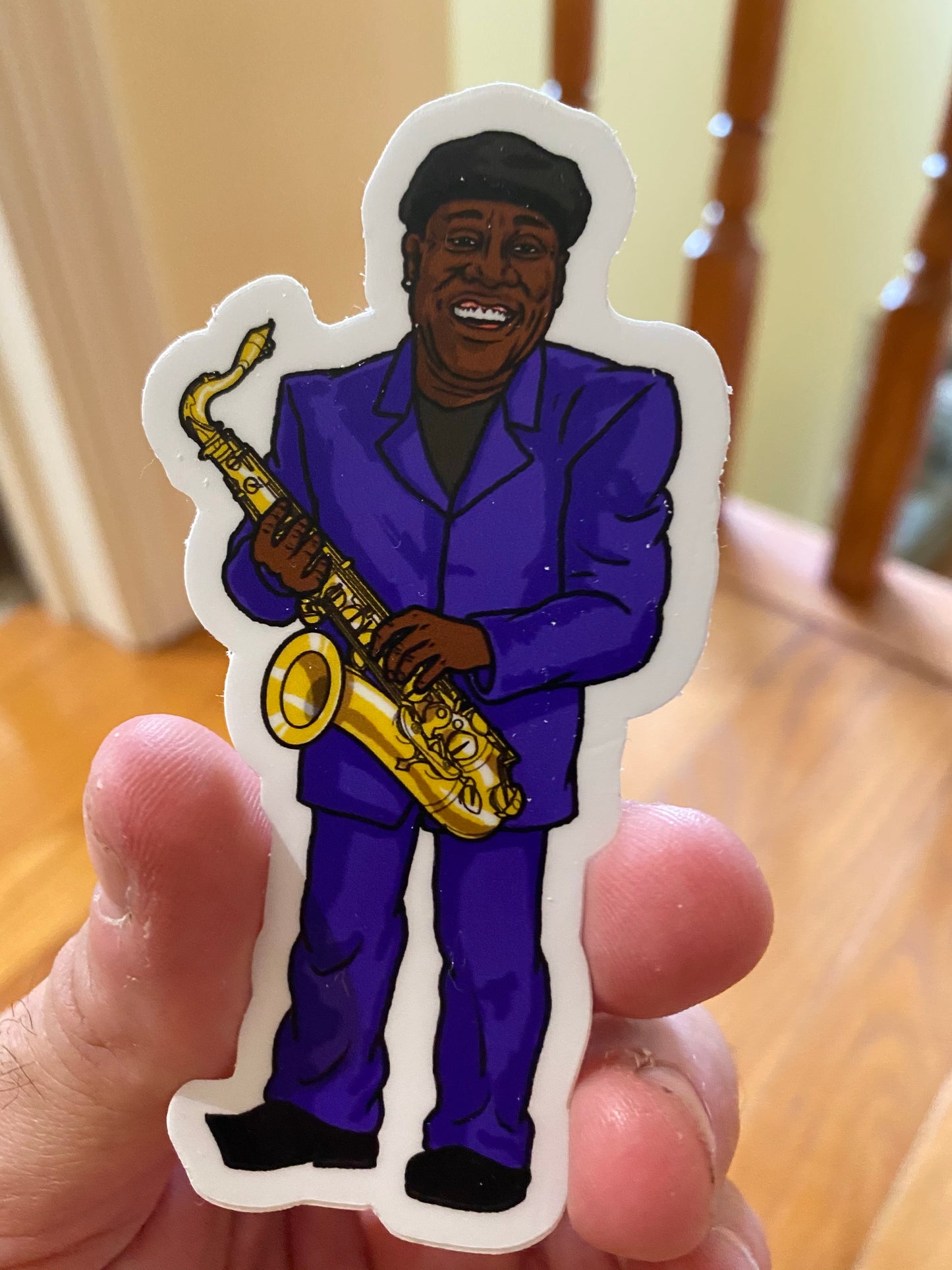 The Boss Clarence steve Nazar sticker - E street band
