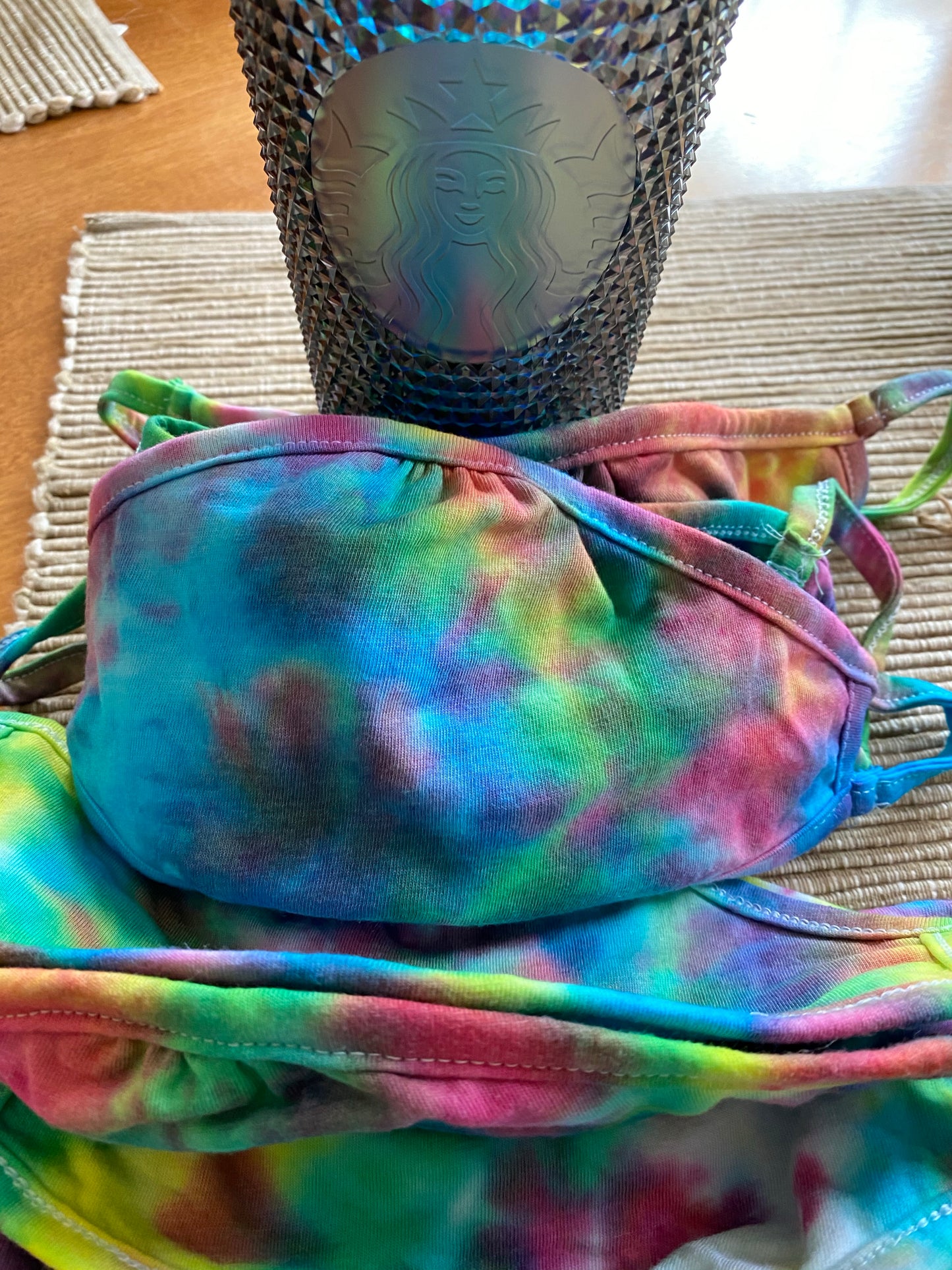Tie dye face mask - Next Level Adult Eco Performance face cover