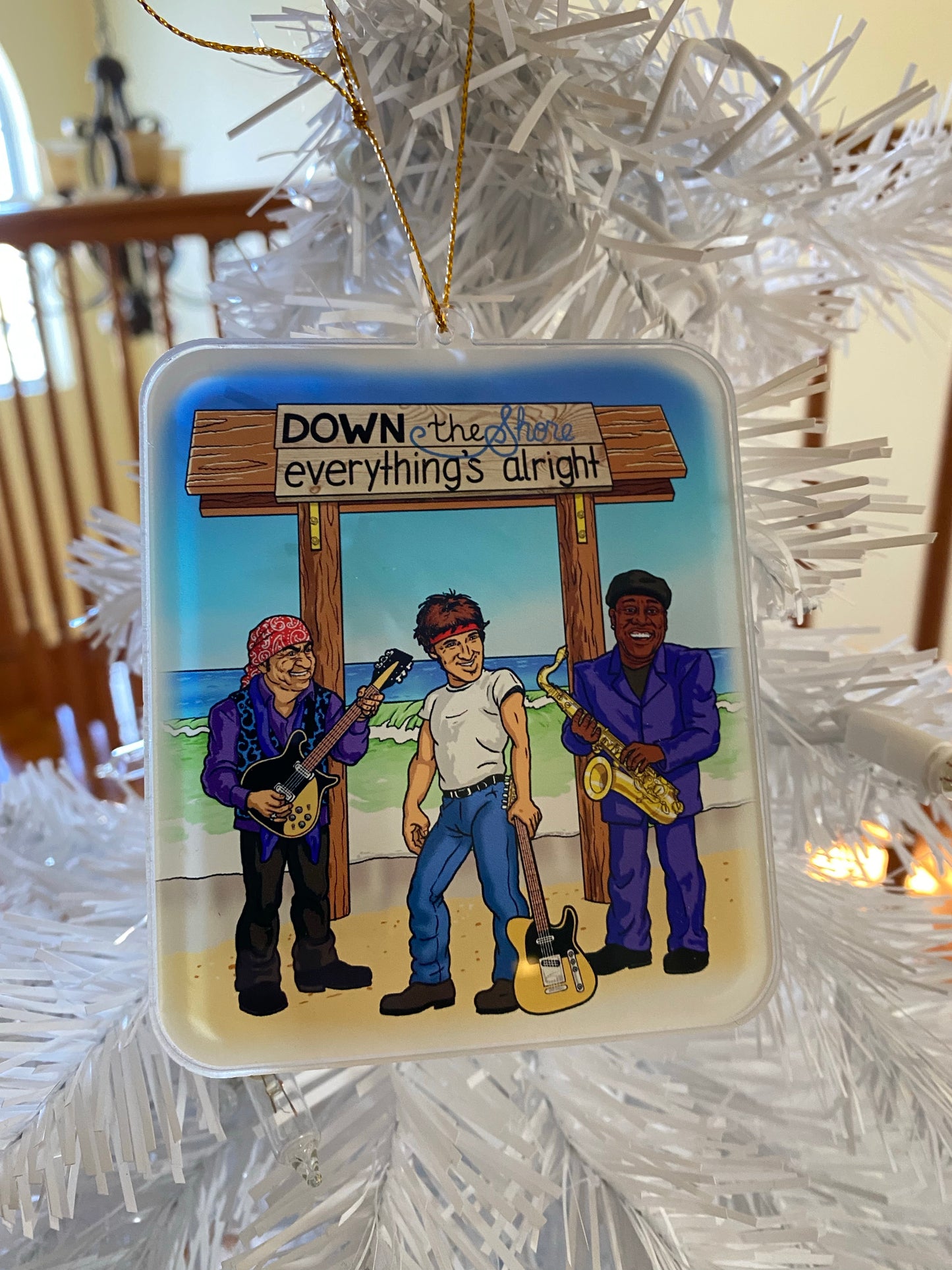 Down the shore everything is alright - The Boss Bruce Springsteen bruce juice ornament - E street band