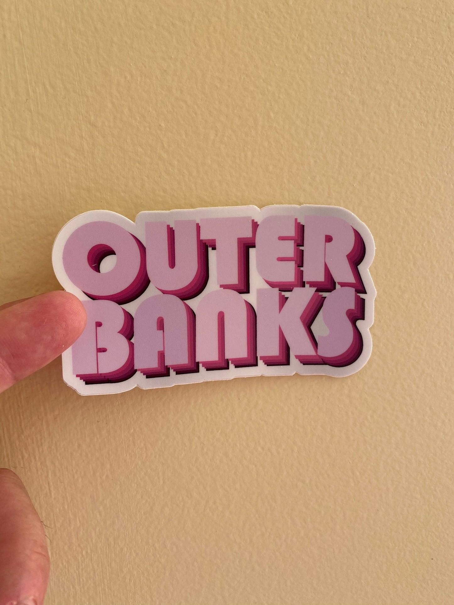 Outer Banks Pink sticker John B JJ Pope Kiara Sarah OBX