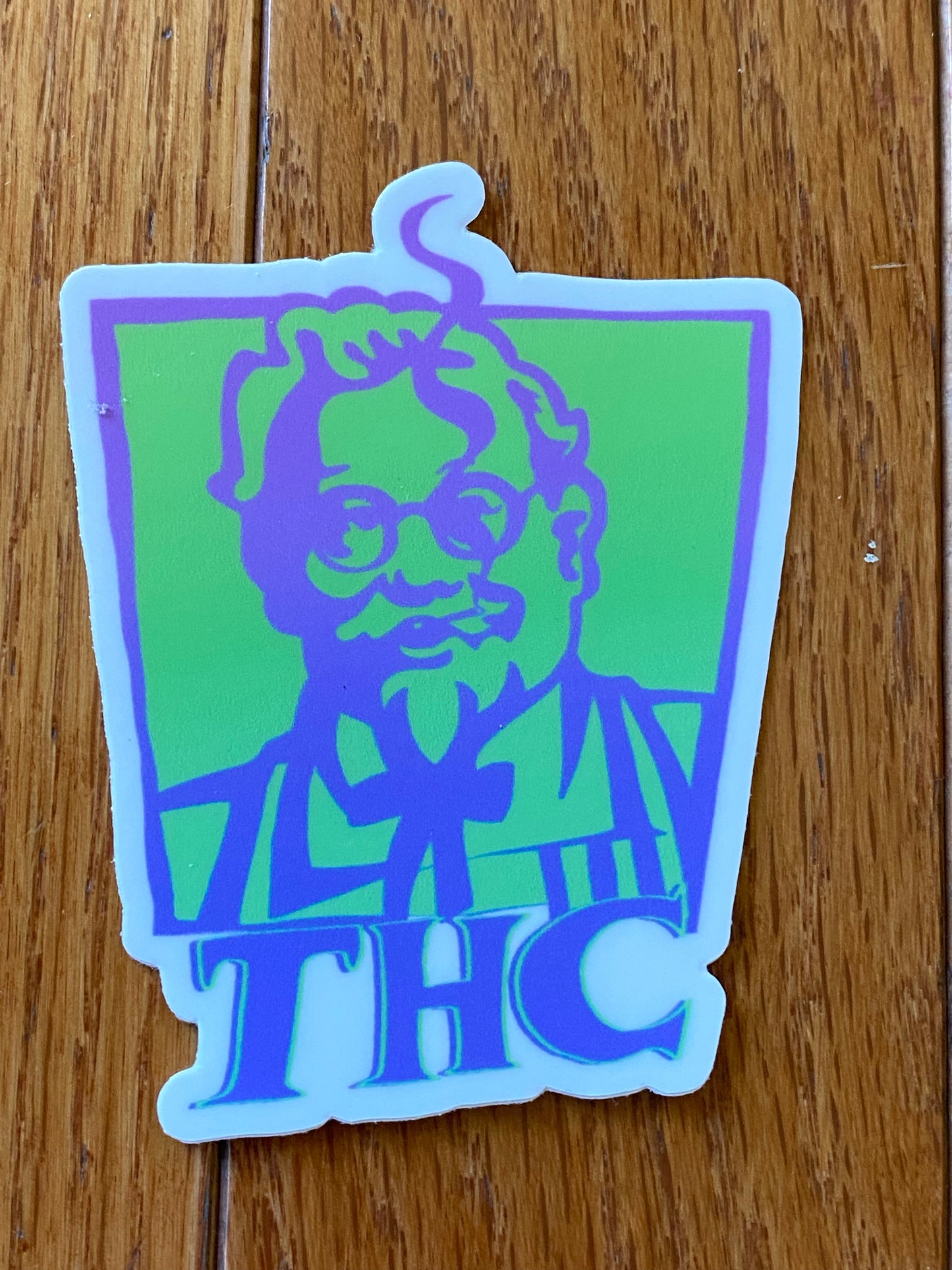 THC KFC sticker - high times purple haze