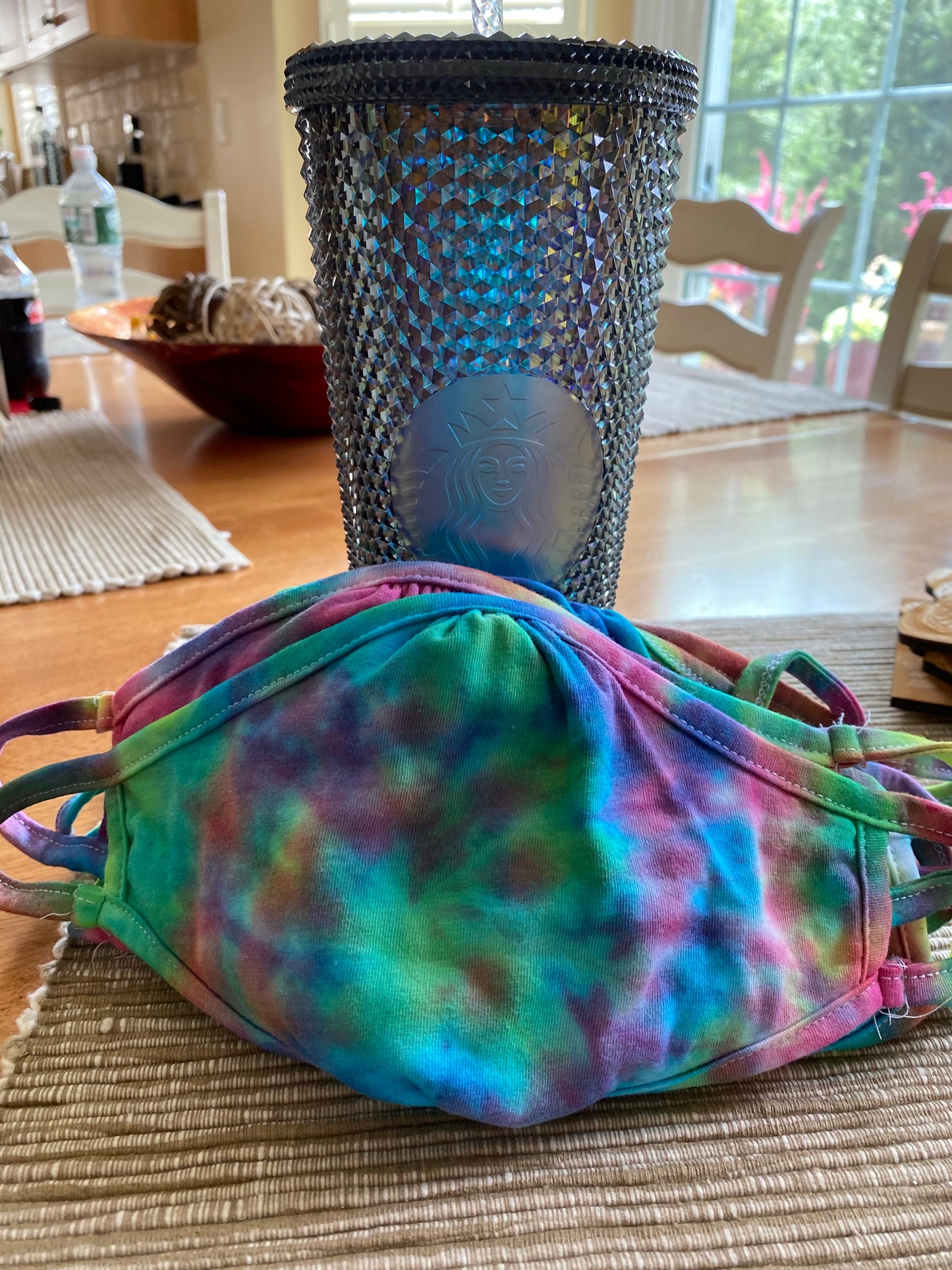 Tie dye face mask - Next Level Adult Eco Performance face cover
