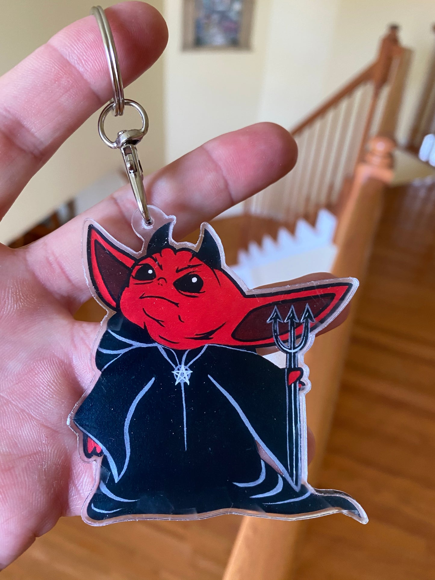 The evil child - super cute keychain- created by artist Penny slice