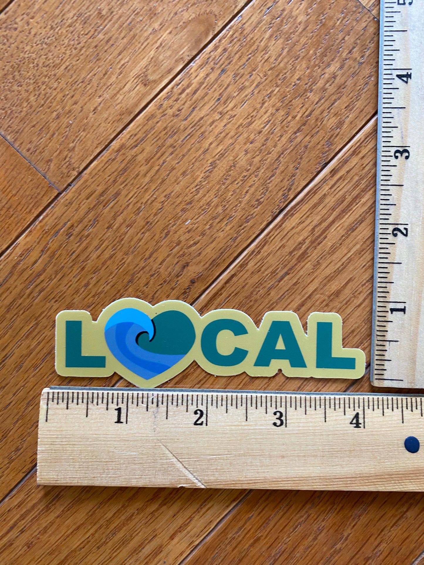 Local surf wave sticker - surf local local shop local