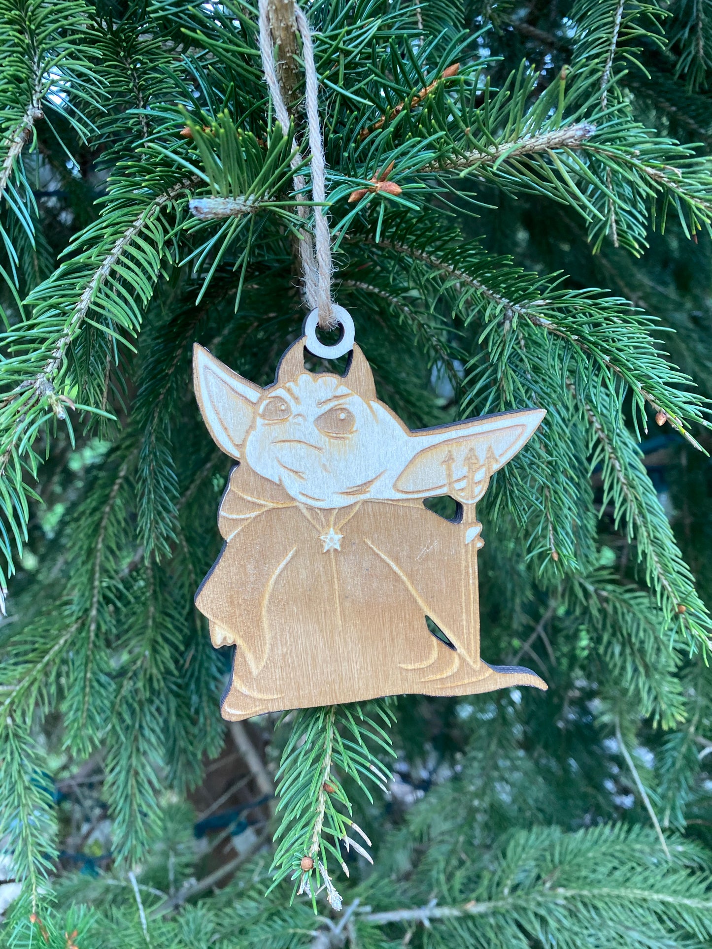 The evil child - super cute wood ornament - created by artist Penny slice