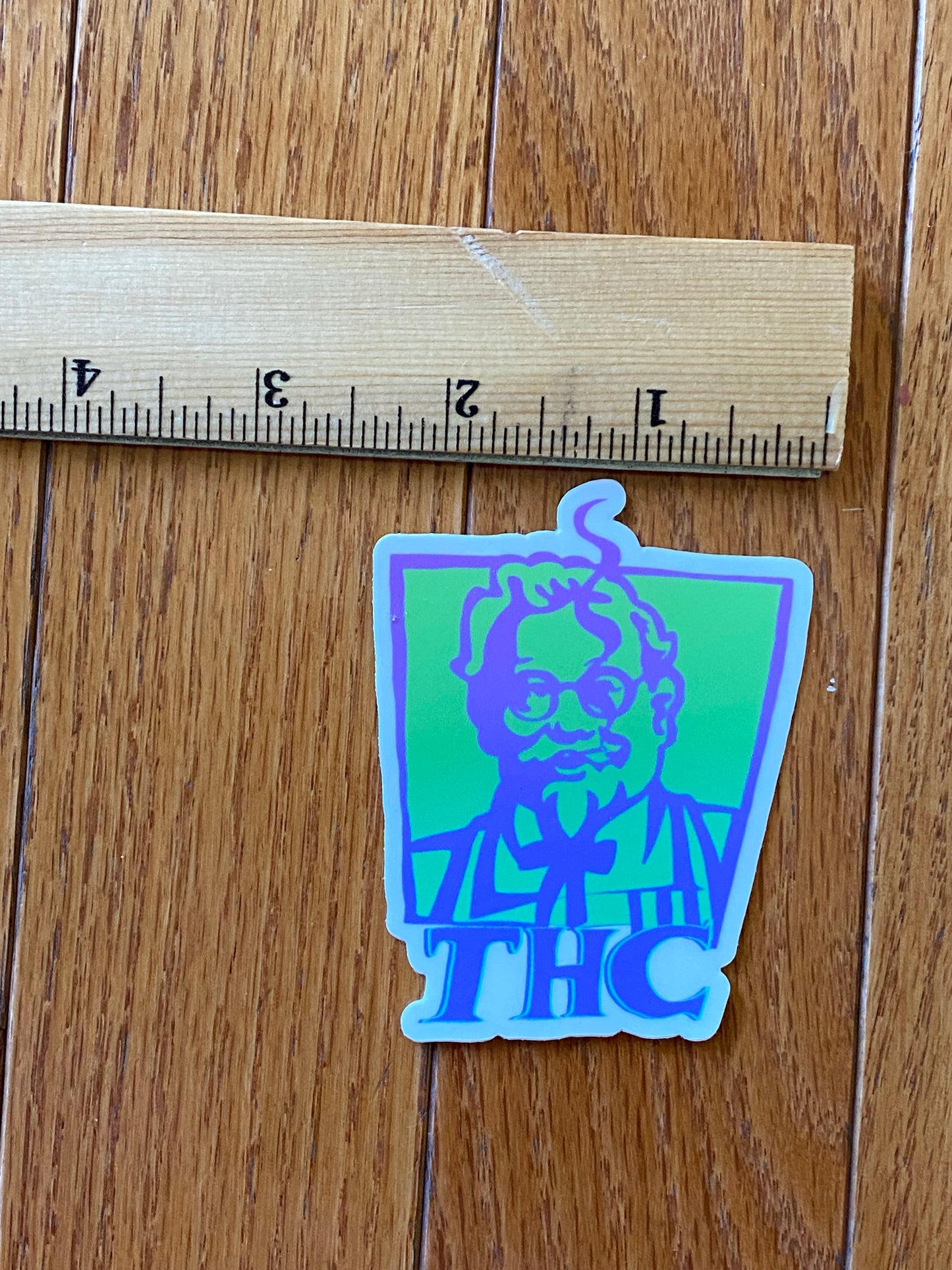 THC KFC sticker - high times purple haze