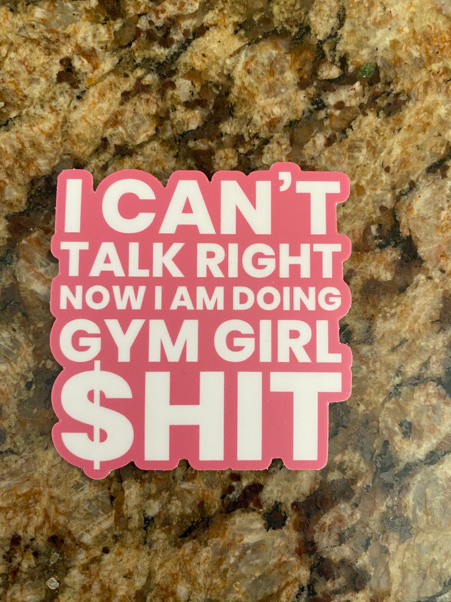 Tik Tok inspired song/quotes gym girl sticker - Megan the stallion - I a hot girl I do hot quotes