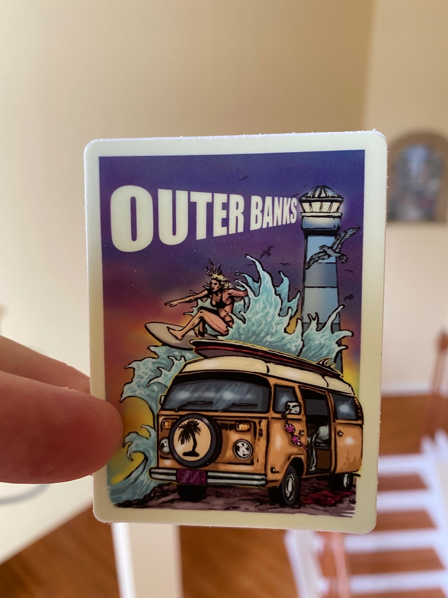 OBX beach surf girl small sign Pogue life VW John B JJ Pope Kiara Sarah OBX