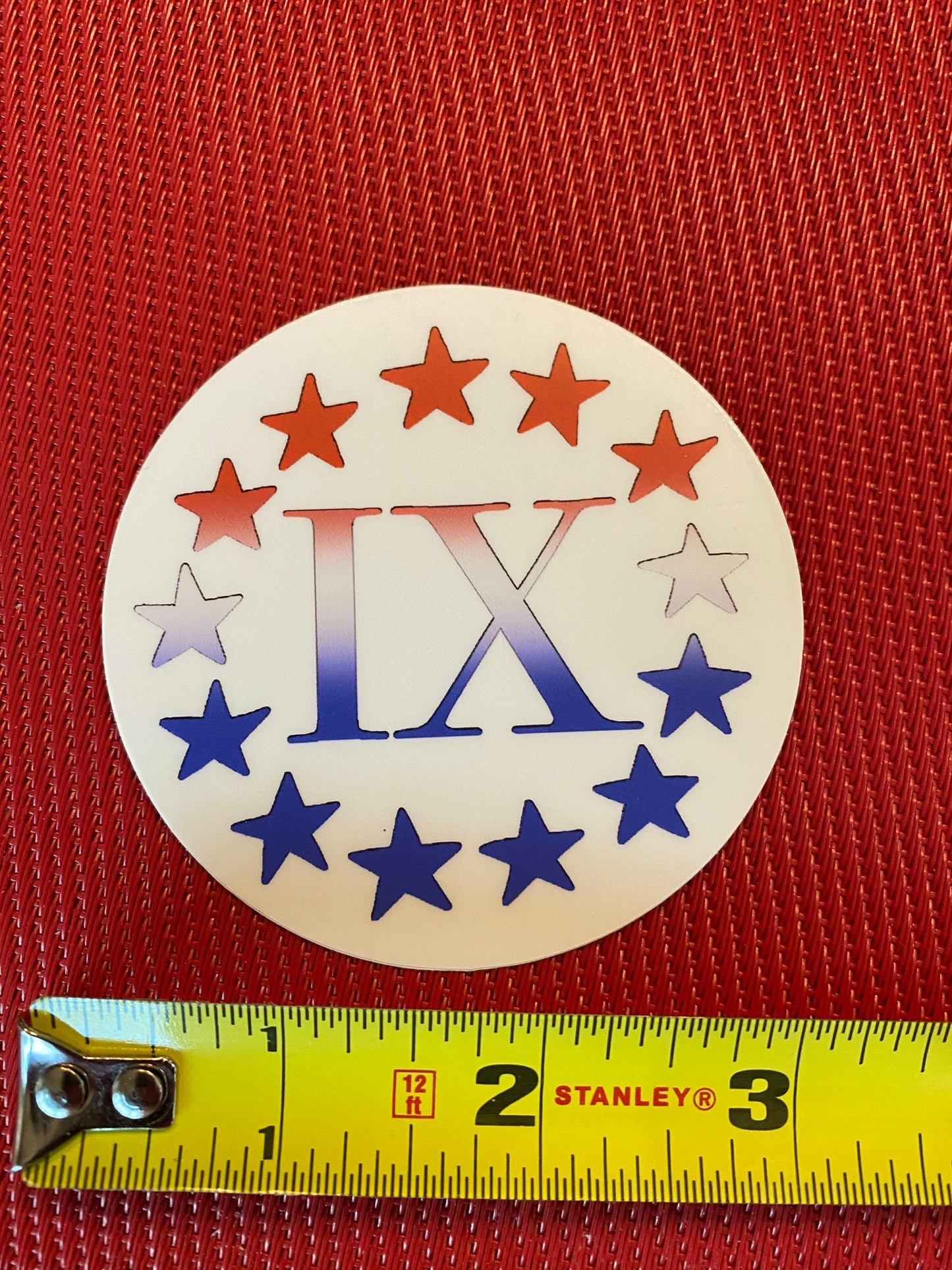 Title 9 sticker - equal rights female athletes woman sports