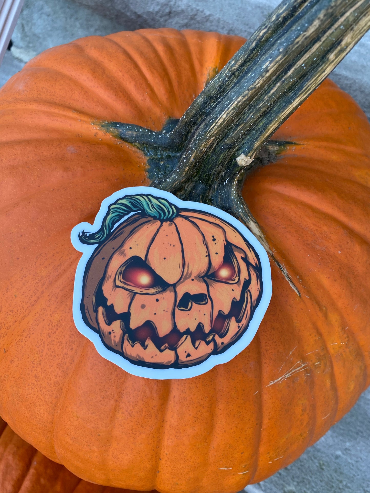 Pumpkin Halloween stickers - cute pumpkin stickers - scary pumpkin stickers