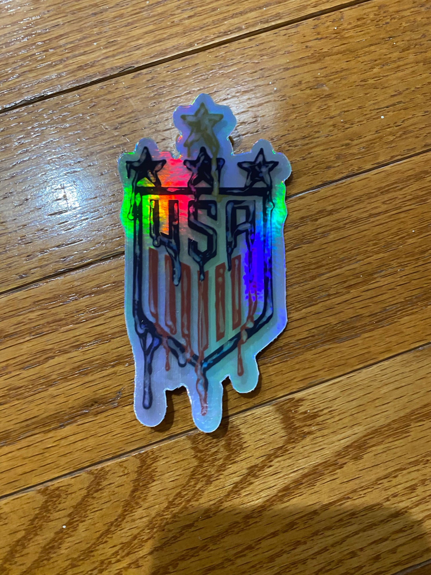 USA holographic USWNT team drip design USA 4 stars