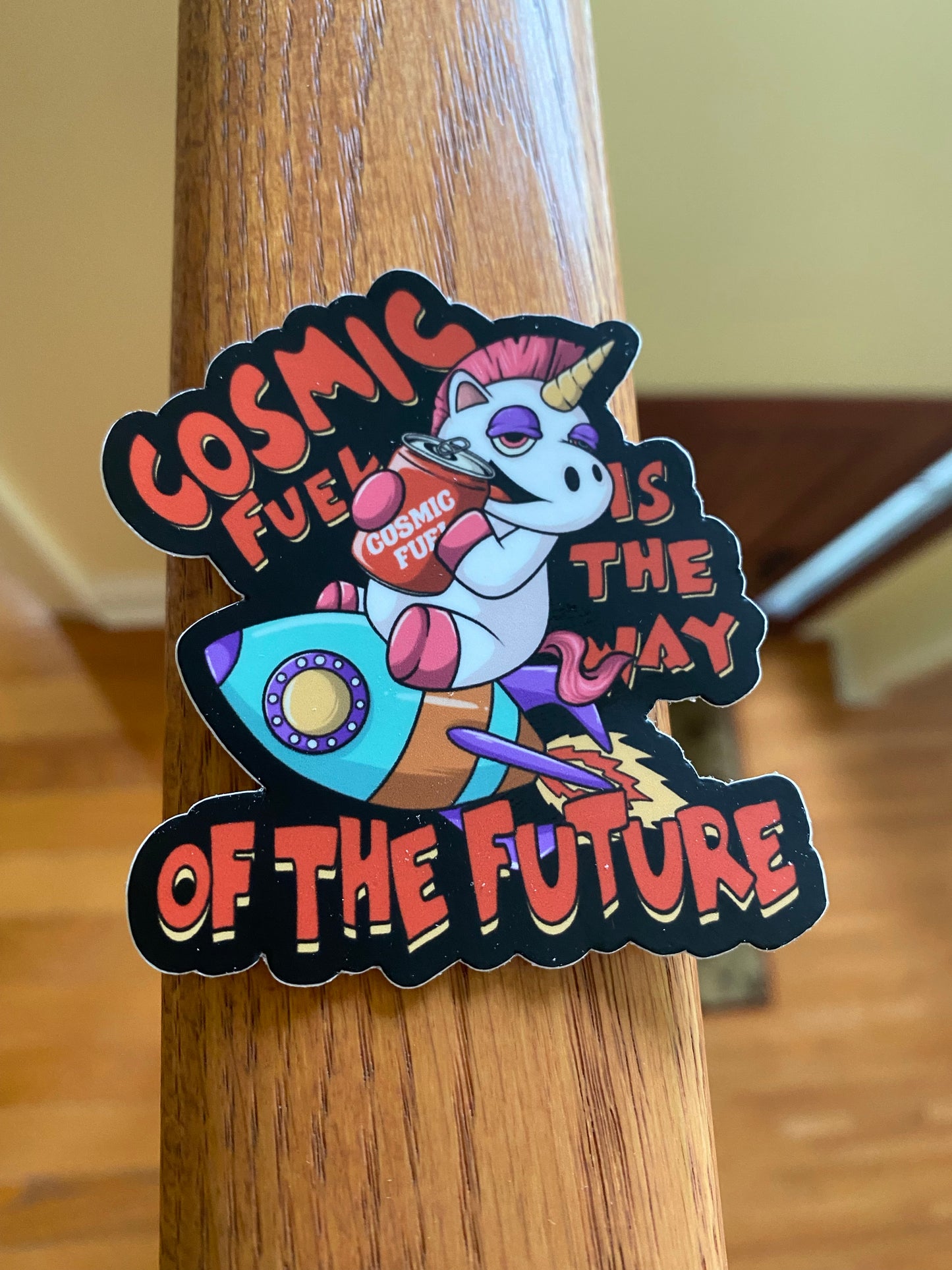 cute unicorn, electrix zoo, trippy unicorn sticker