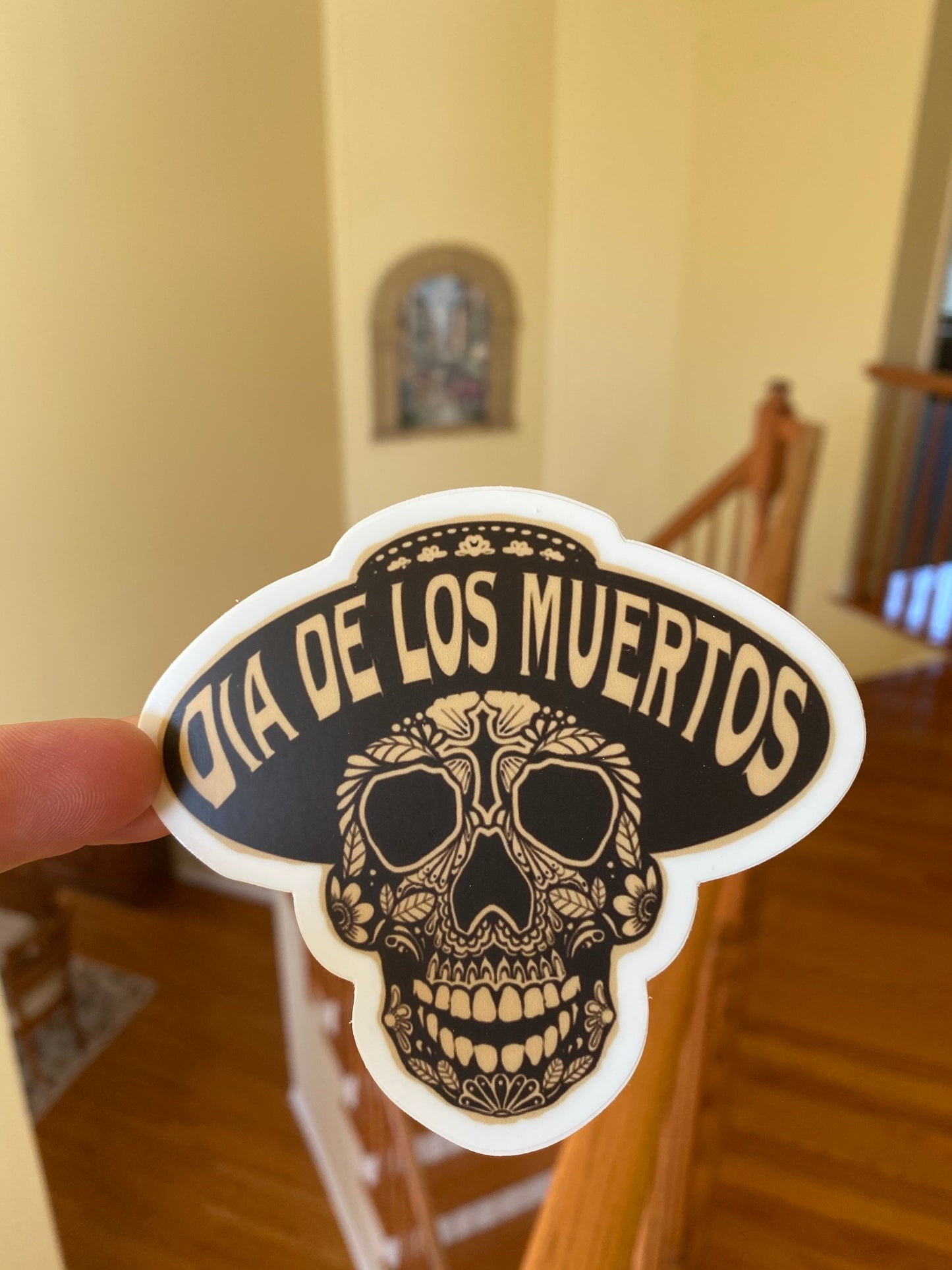 Dia de los muertos Day of the dead sticker Sugar skull couple till death do us apart day of the dead dia de los muertos