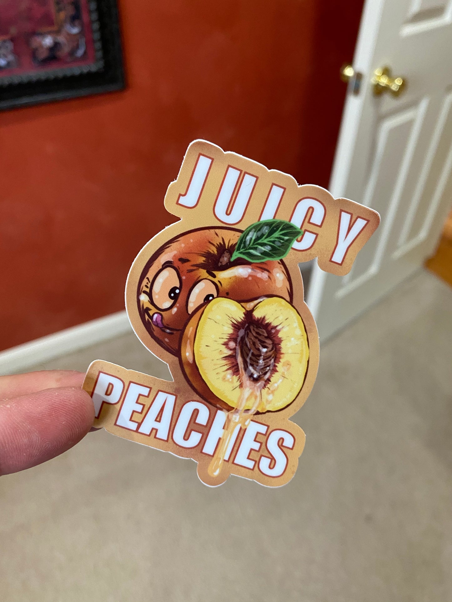 Farm Fresh sticker collection - juicy sweet peaches sticker