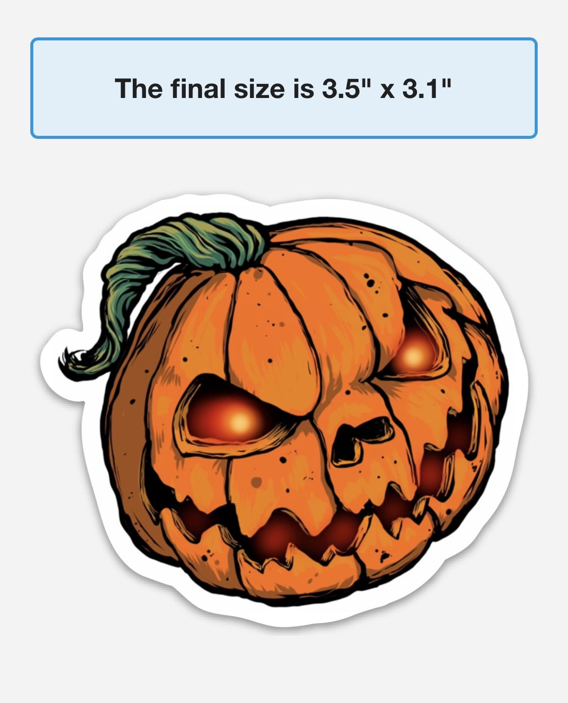 Pumpkin Halloween stickers - cute pumpkin stickers - scary pumpkin stickers