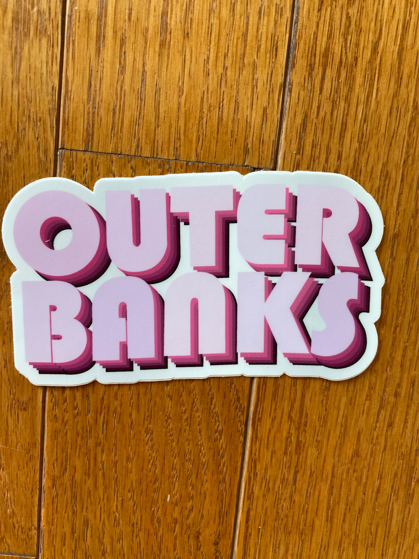 Outer Banks Pink sticker John B JJ Pope Kiara Sarah OBX
