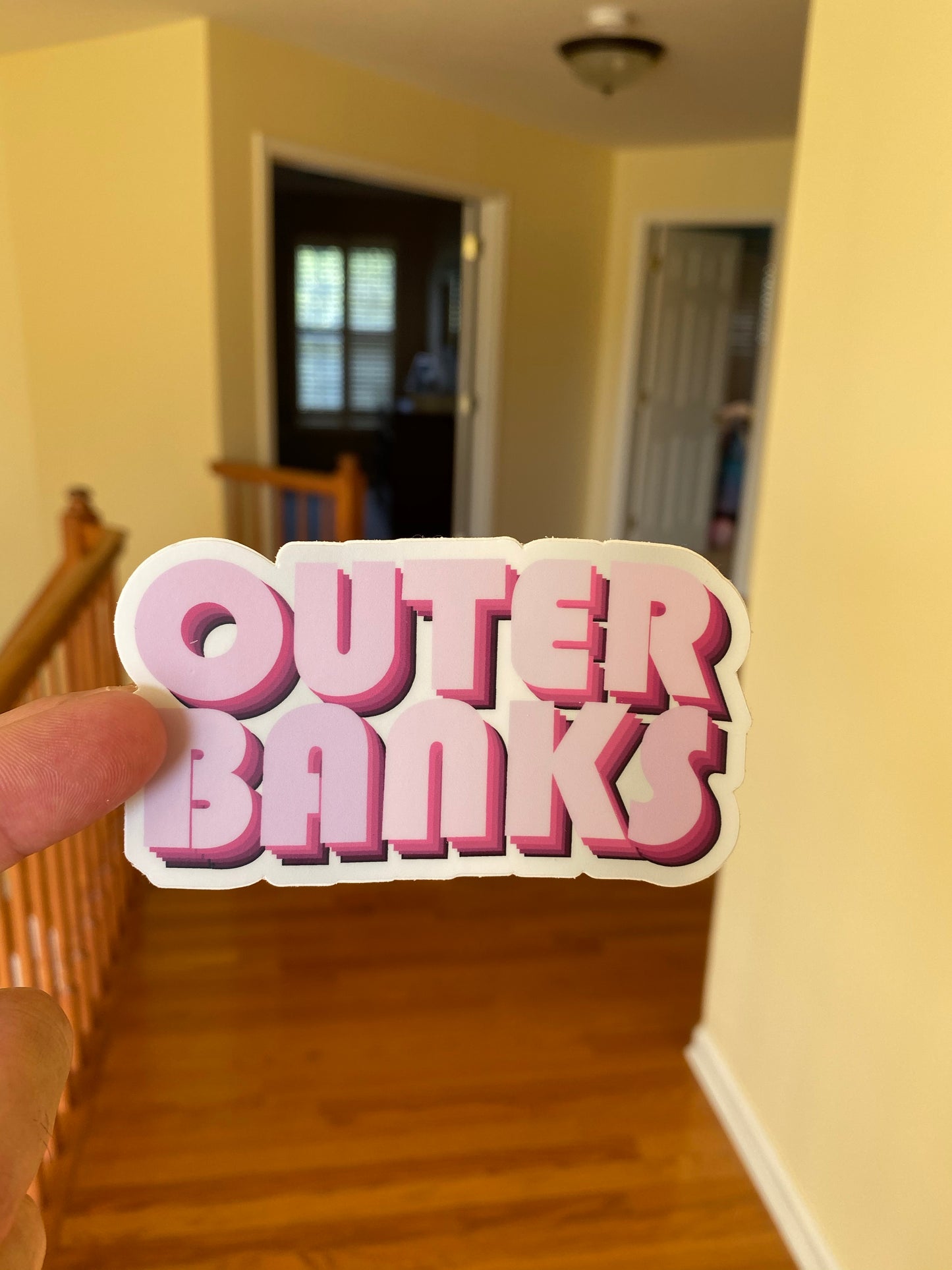 Outer Banks Pink sticker John B JJ Pope Kiara Sarah OBX