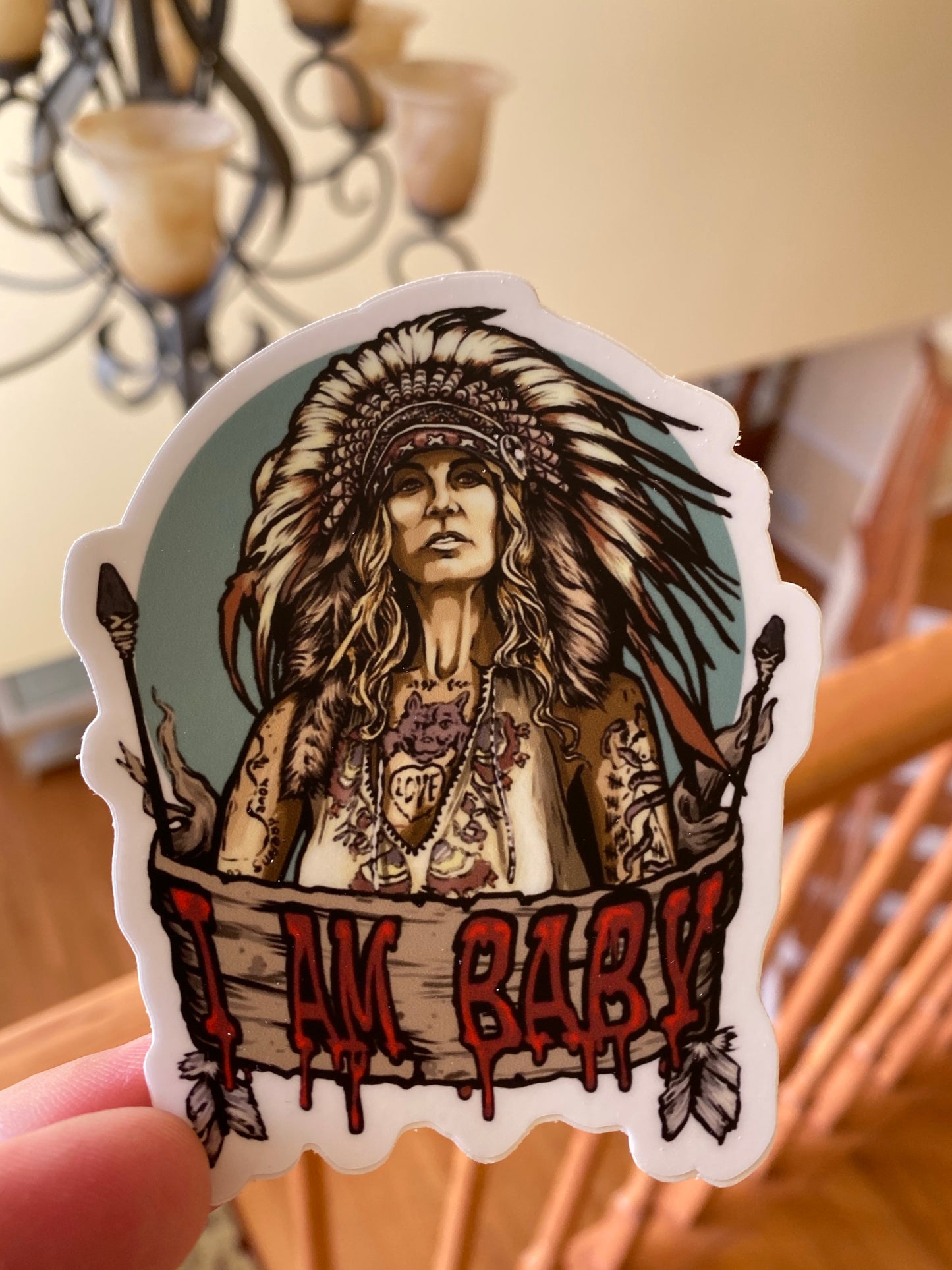 Baby firefly Captain Spaulding original fan art sticker I’m your bozo Jesus - devils rejects 3 from hell tutti fruti