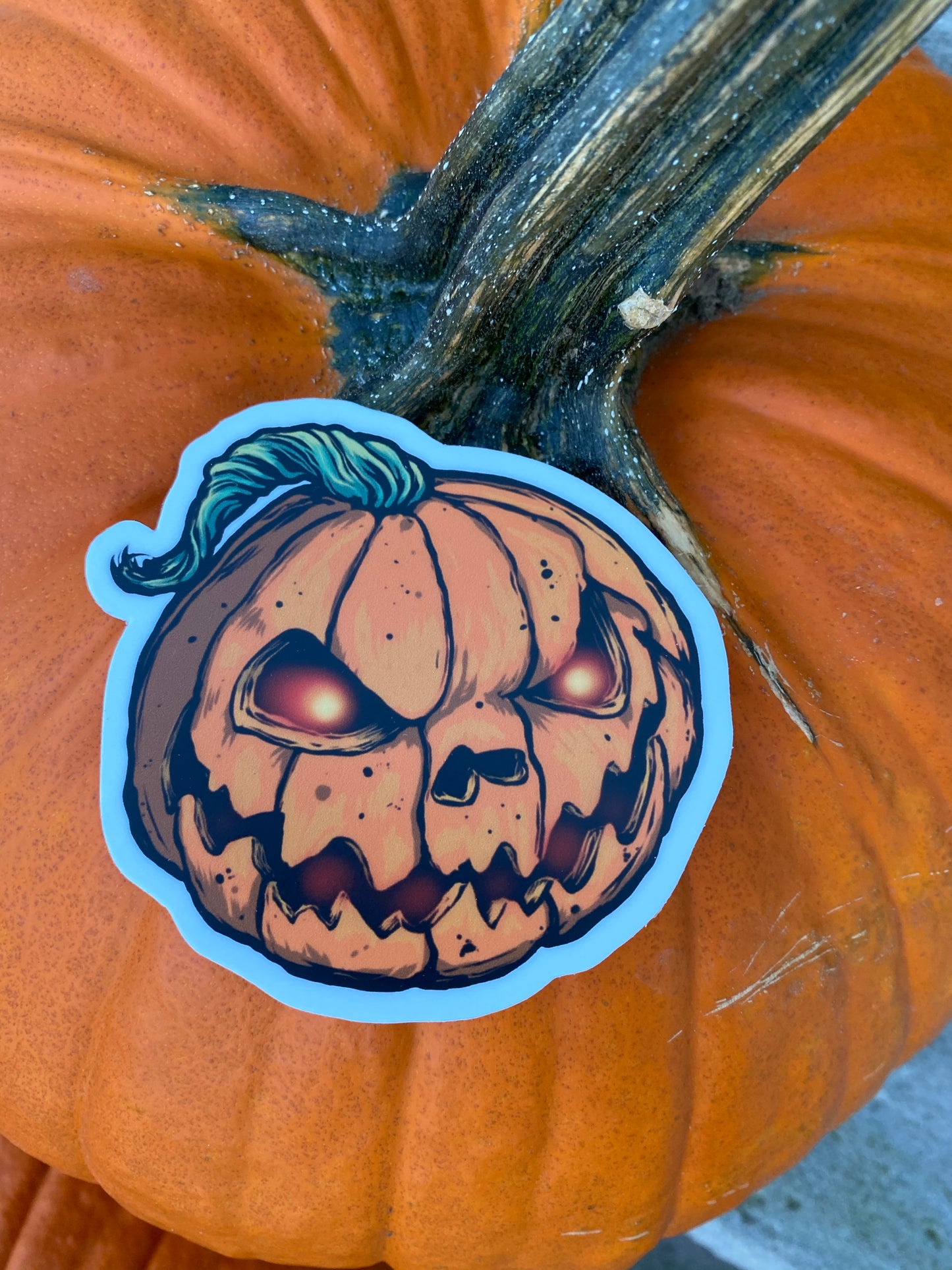 Pumpkin Halloween stickers - cute pumpkin stickers - scary pumpkin stickers