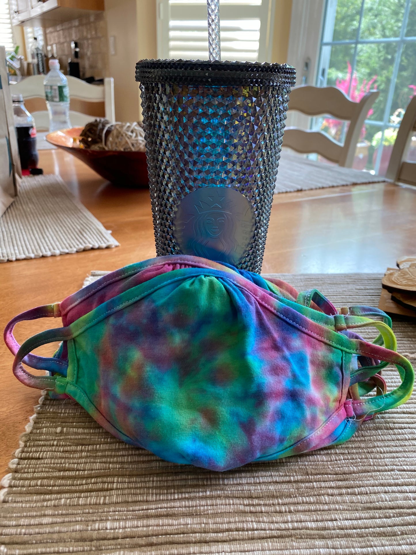 Tie dye face mask - Next Level Adult Eco Performance face cover