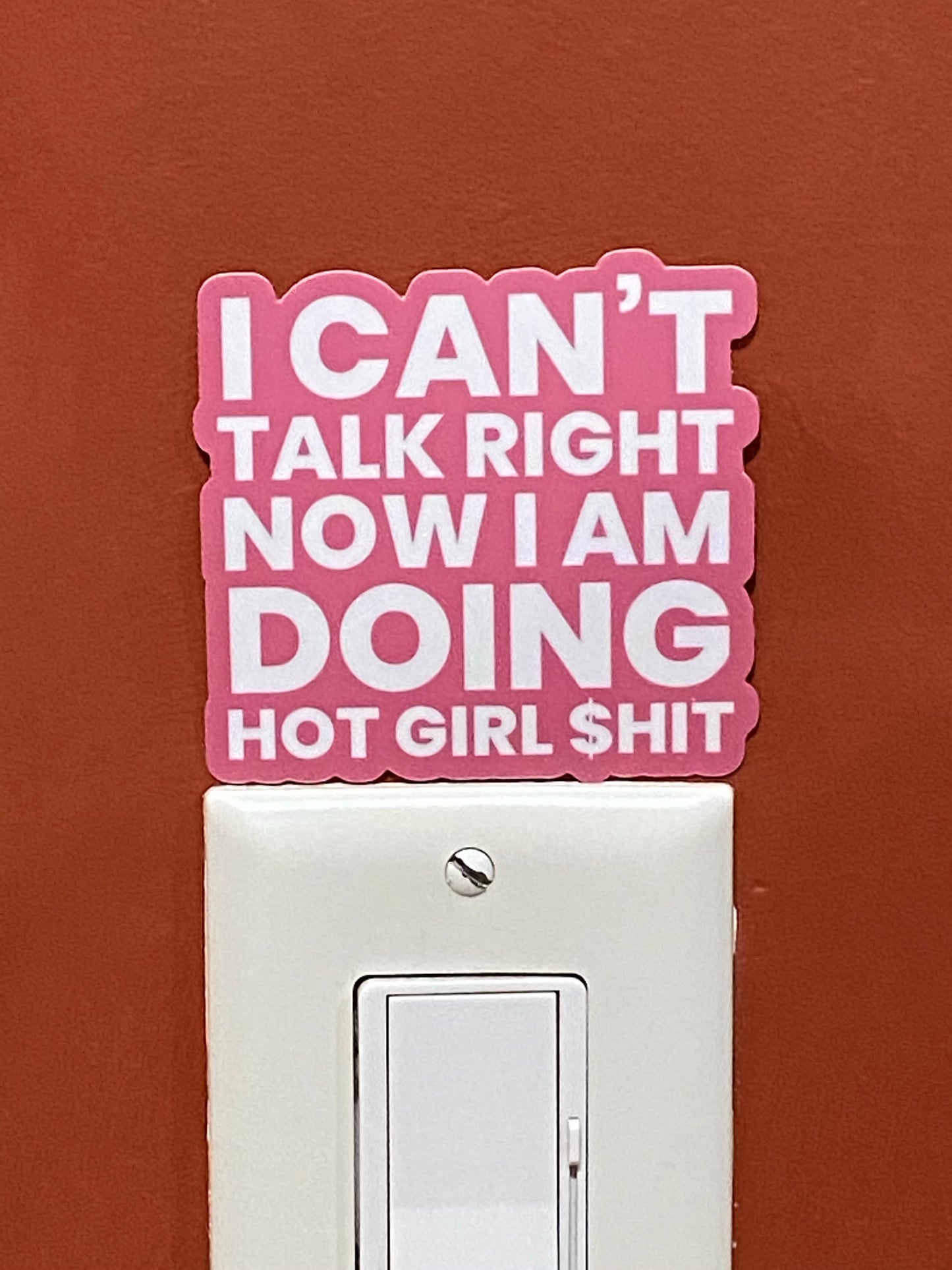 Tik Tok inspired song/quotes sticker - Megan the stallion - I a hot girl I do hot quotes
