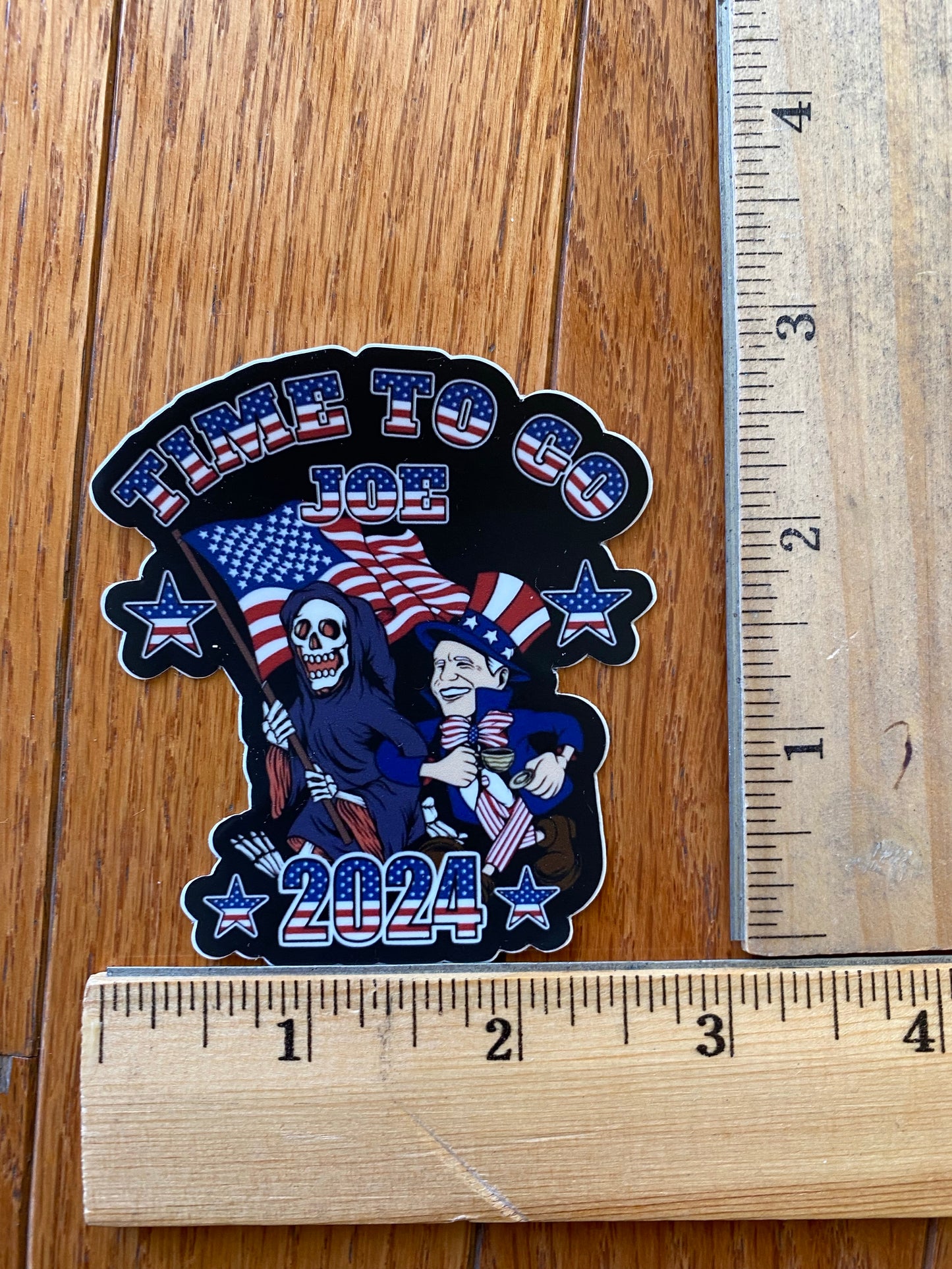Time to go Joe 3x3 Vinyl sticker