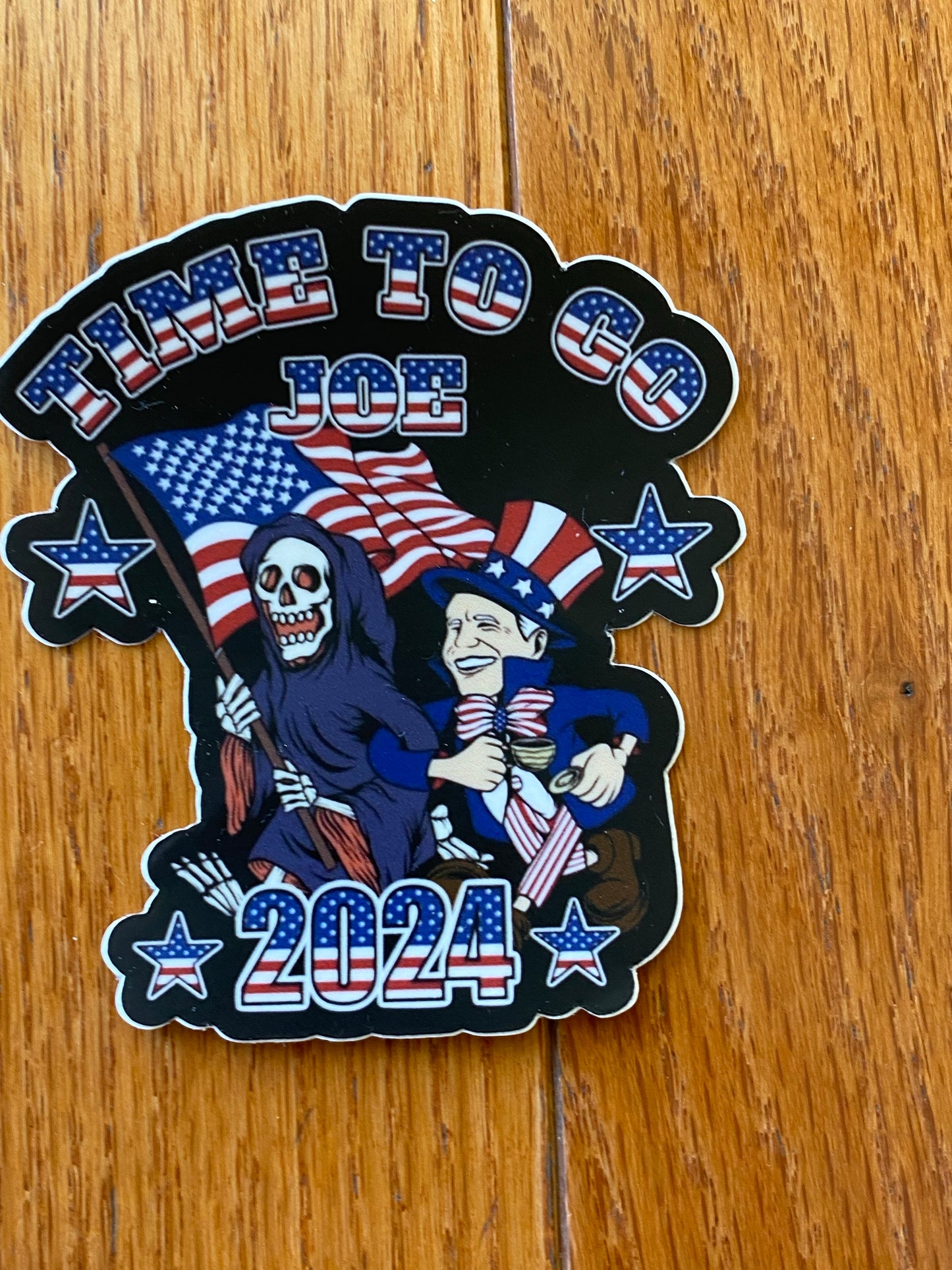 Time to go Joe 3x3 Vinyl sticker