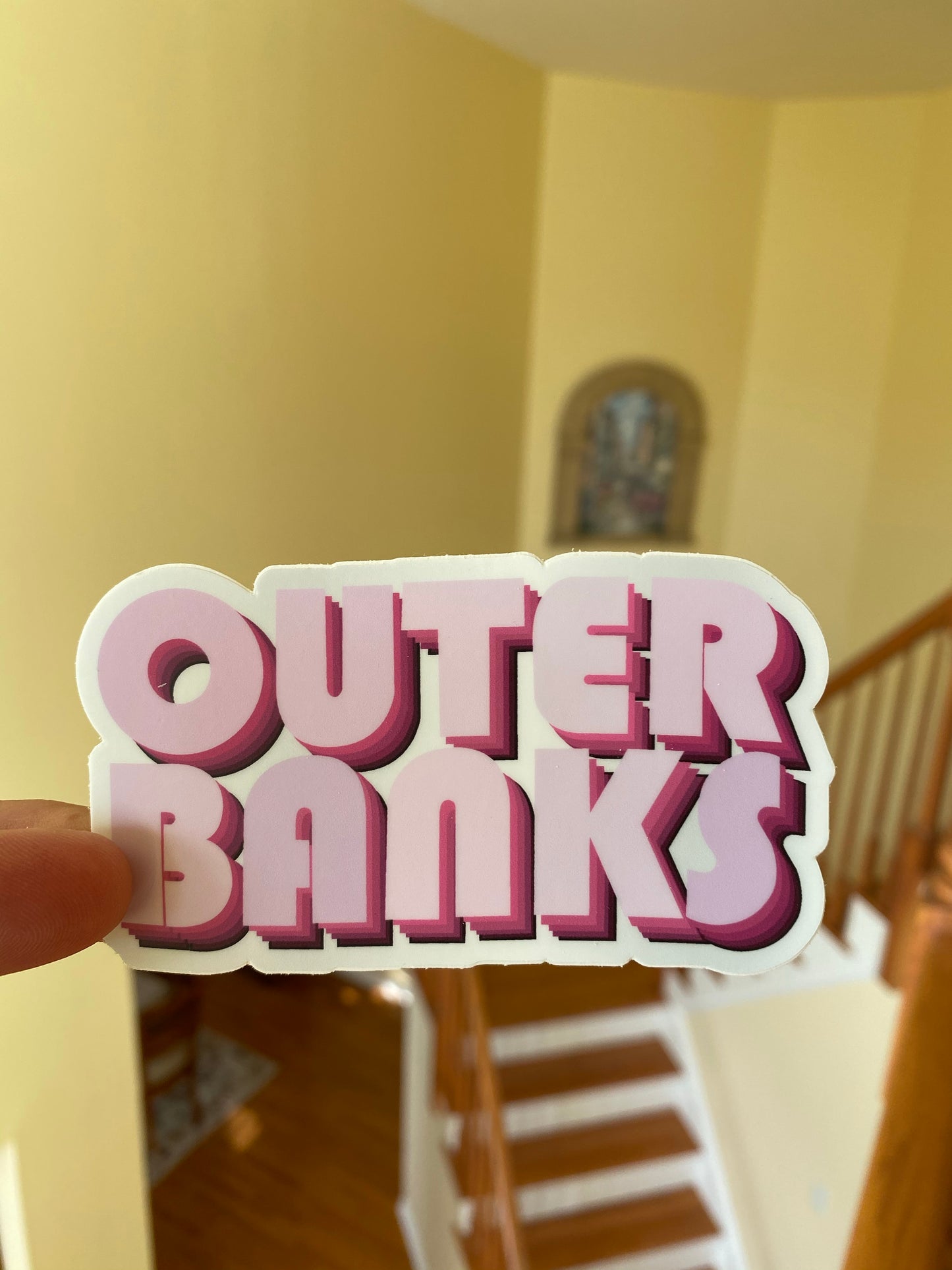 Outer Banks Pink sticker John B JJ Pope Kiara Sarah OBX