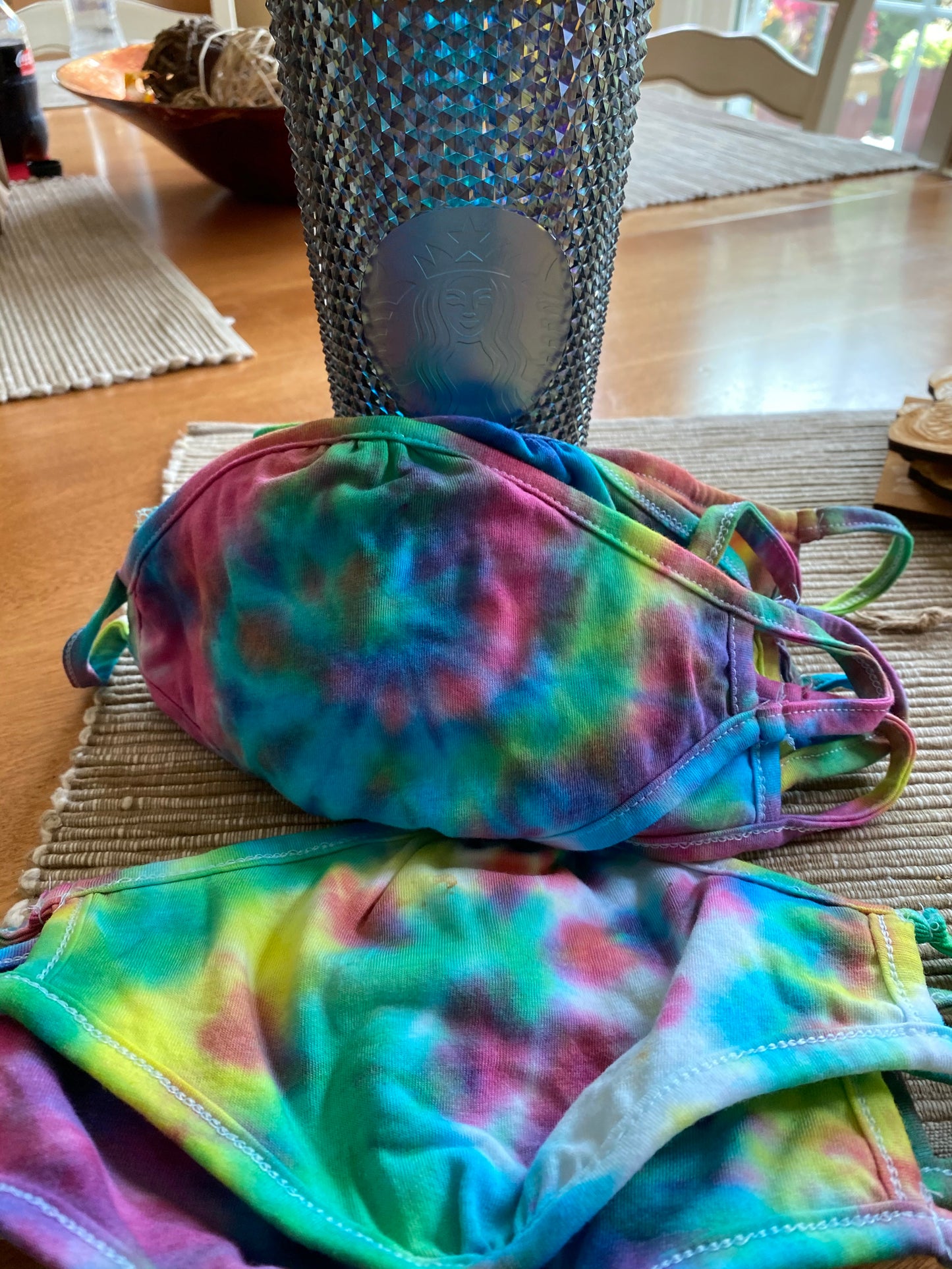 Tie dye face mask - Next Level Adult Eco Performance face cover