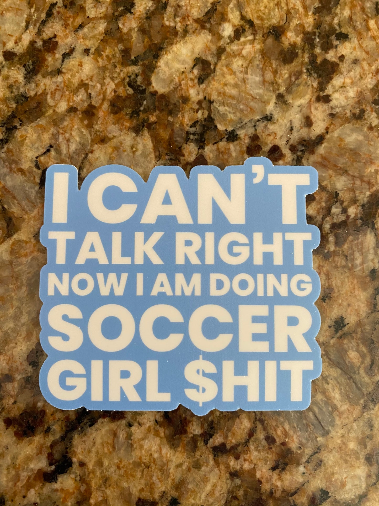 Tik Tok inspired song/quotes soccer girl sticker - Megan the stallion - I a hot girl I do hot quotes